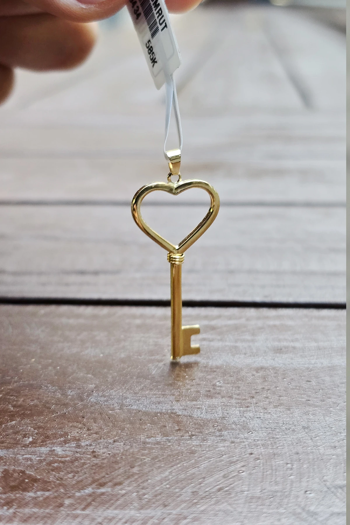 14 Ayar Anahtar Kolye Uç