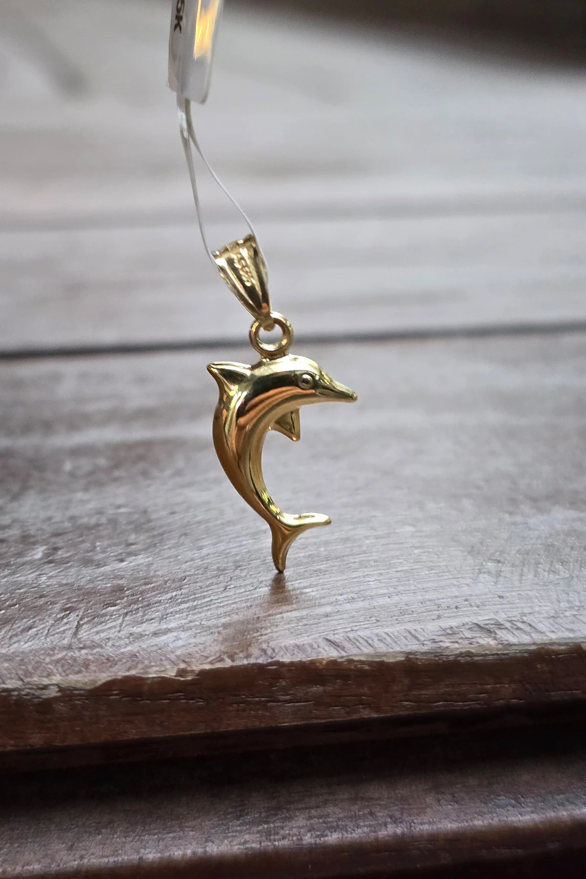 14 Ayar Altın Yunus Kolye Uç