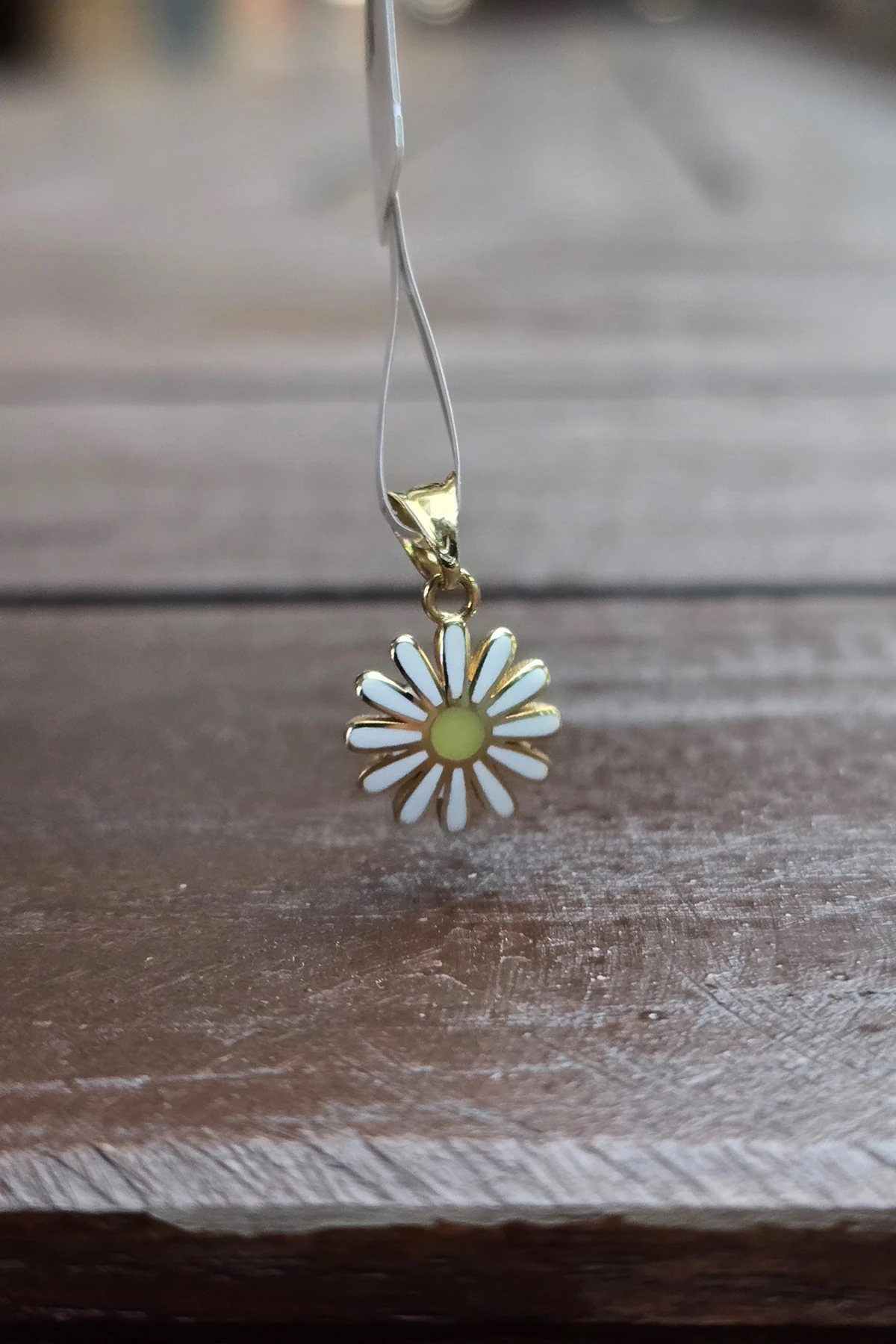 14 Ayar Papatya Kolye Uç