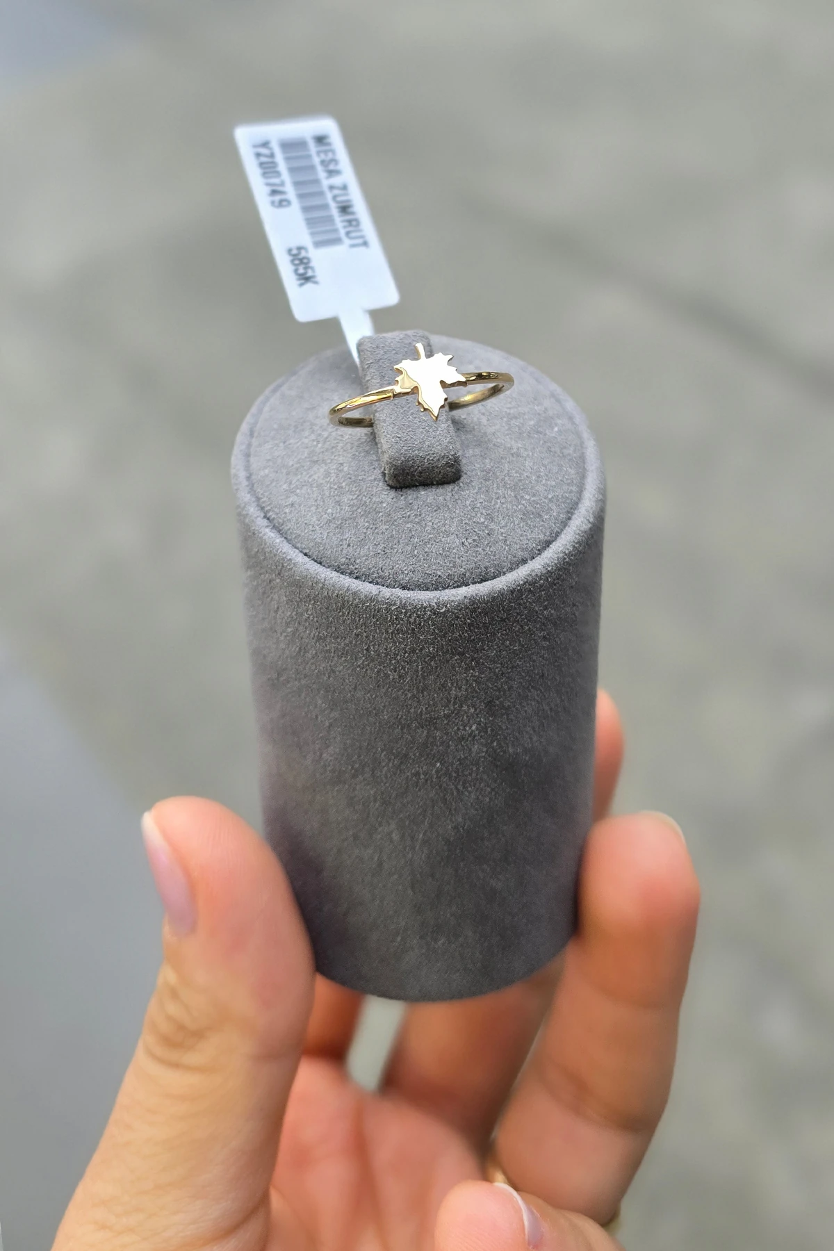 14 Ayar Yaprak Kolye