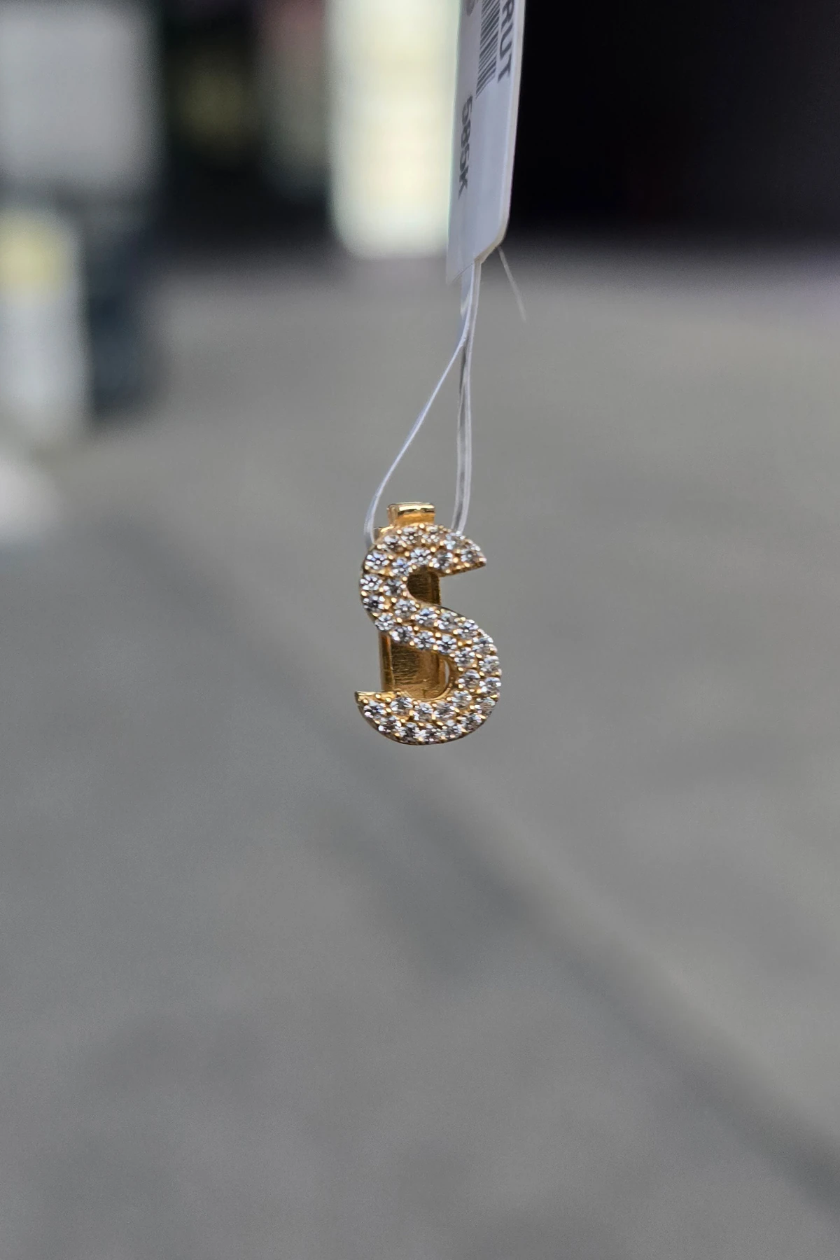 14 Ayar Harf Charm Kolye Uç