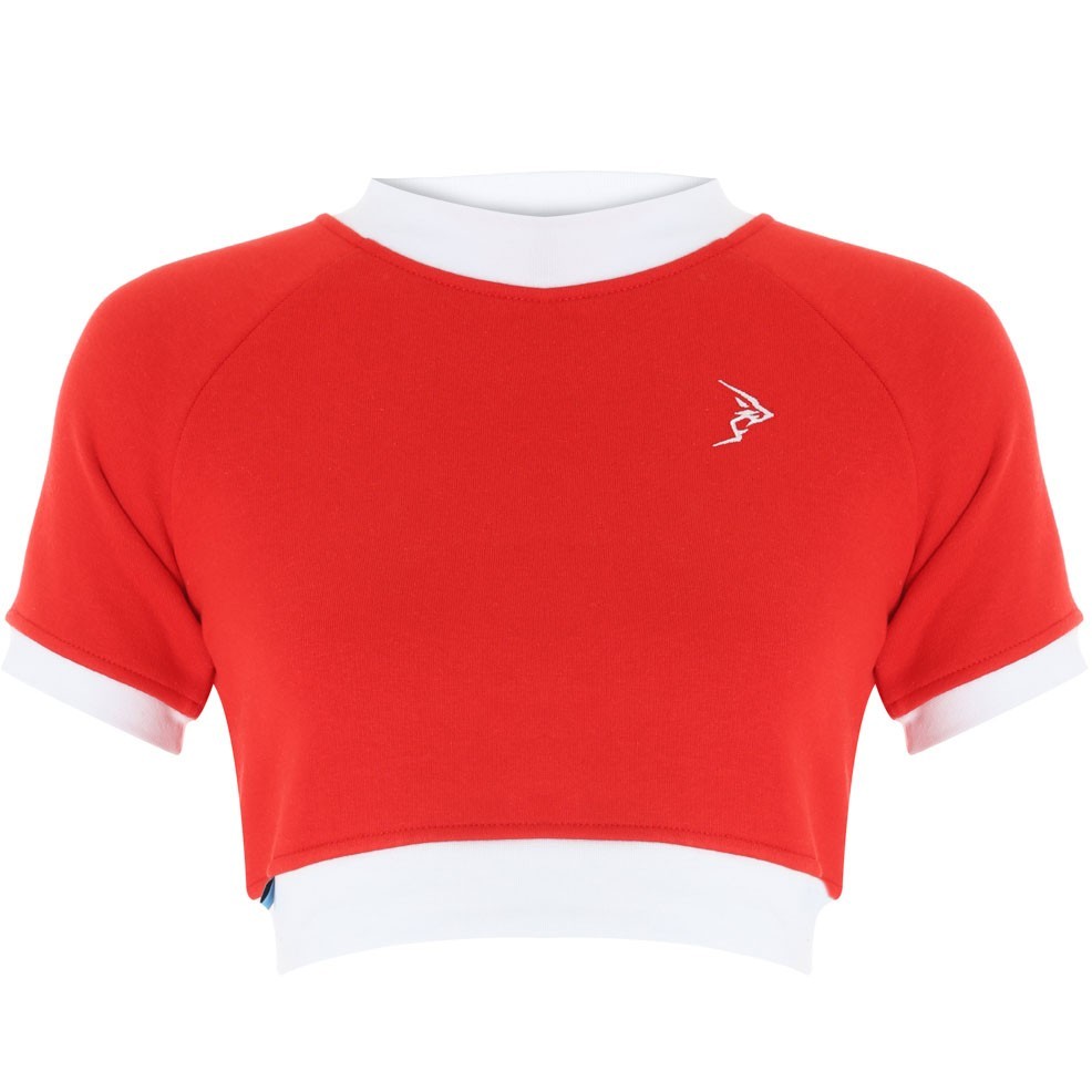 Myrina Kadın Kırmızı Kısa Sweatshirt