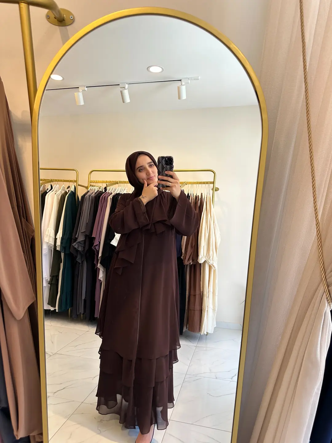 ŞİFON FERACE ACI KAHVE + ŞAL