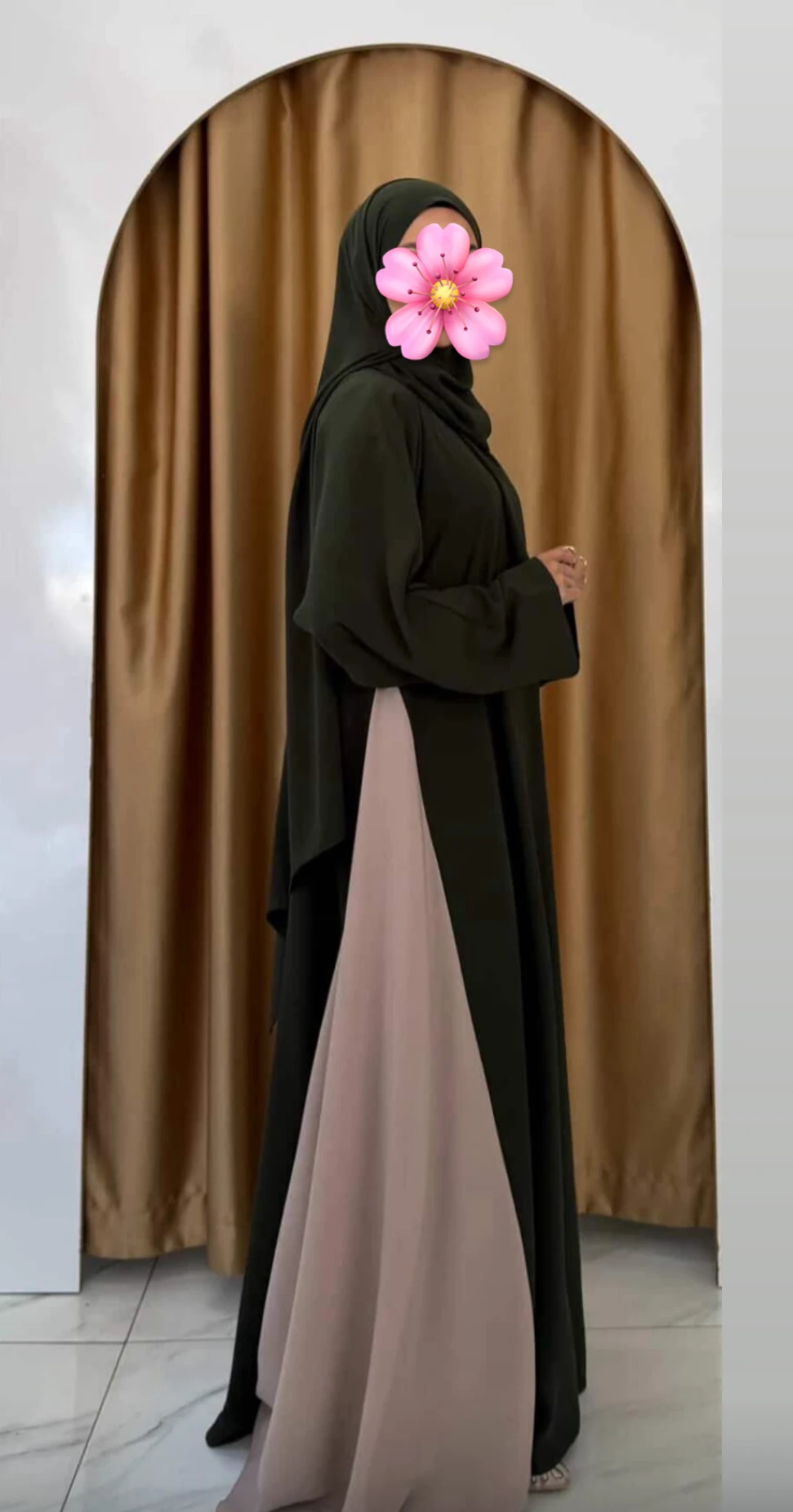 HİLYE MEDİNE İPEĞİ ELBİSE + PEÇE + ŞAL TAKIM