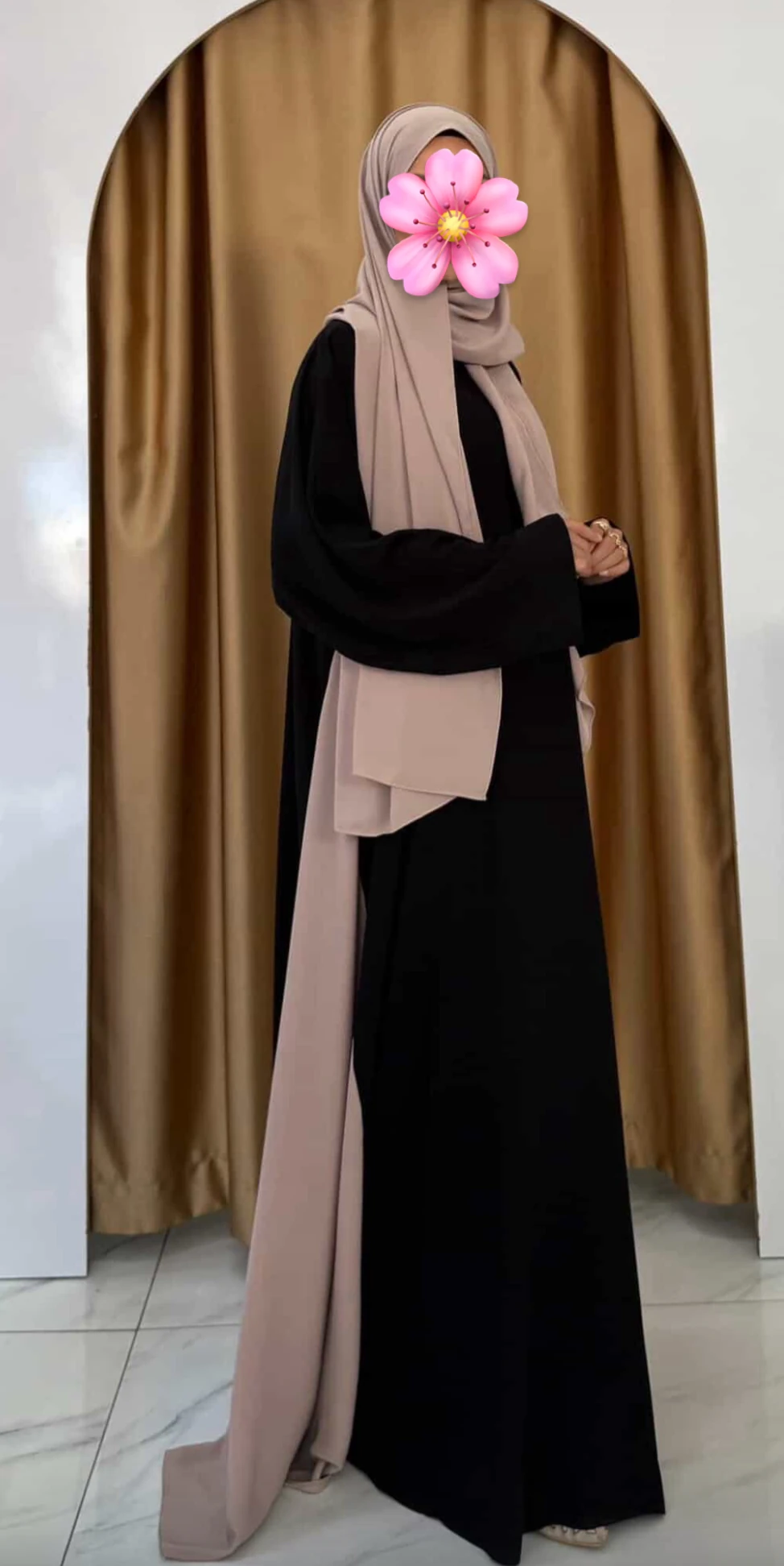 HİLYE MEDİNE İPEĞİ ELBİSE + PEÇE + ŞAL TAKIM - ÇİFT RENK