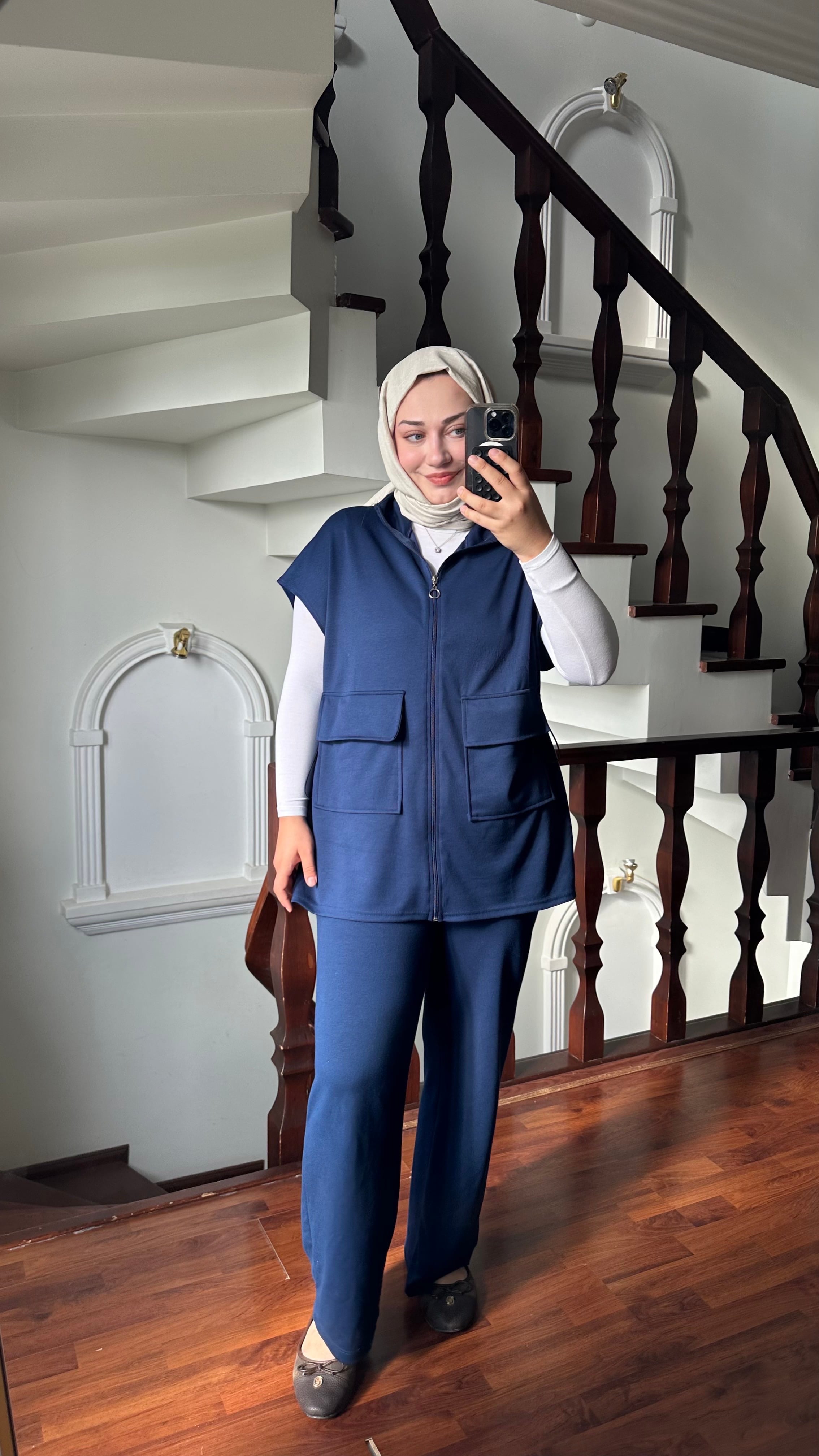 Yelekli Spor  Takım-Lacivert