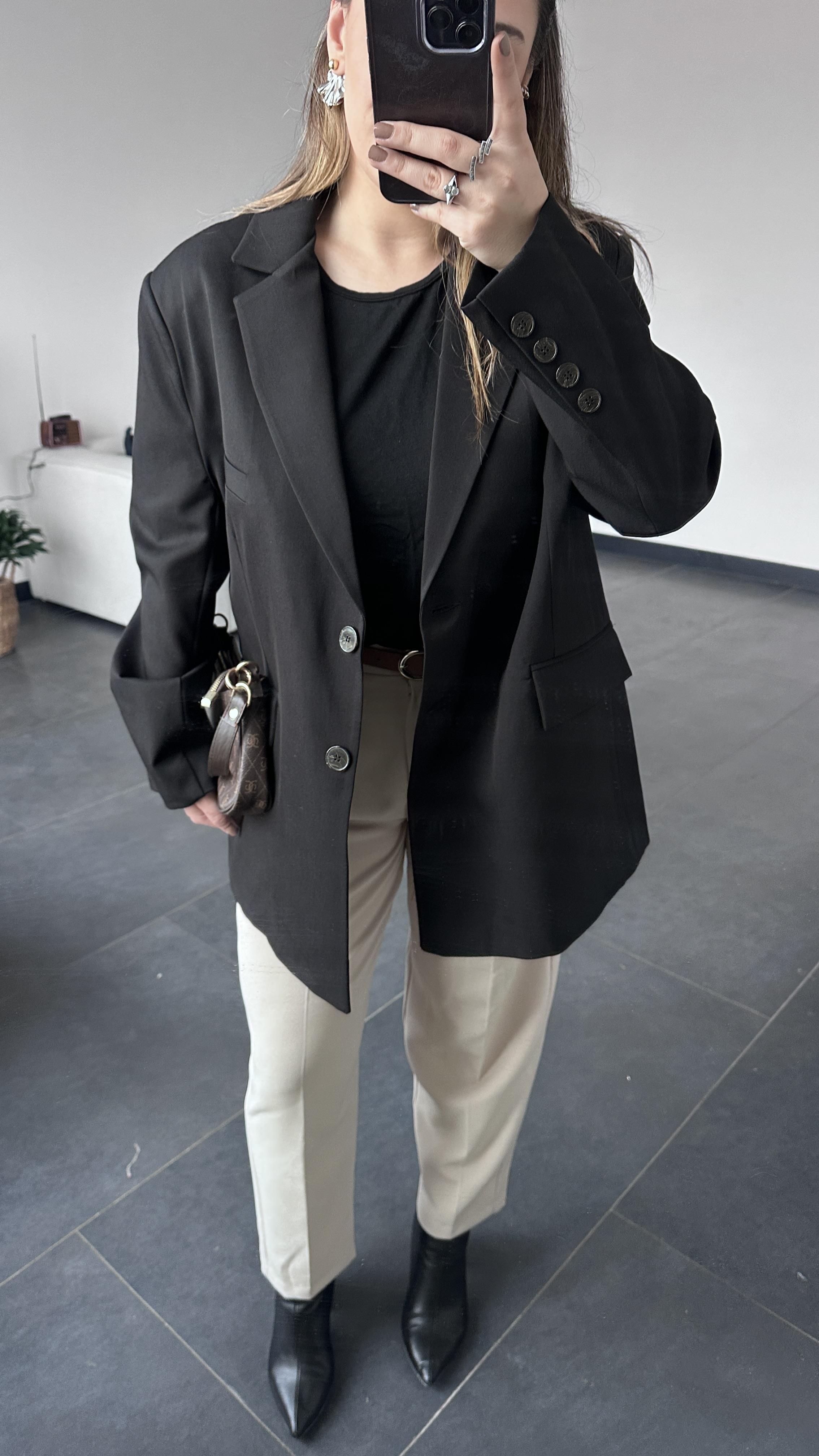 Premıum Blazer Ceket - Siyah