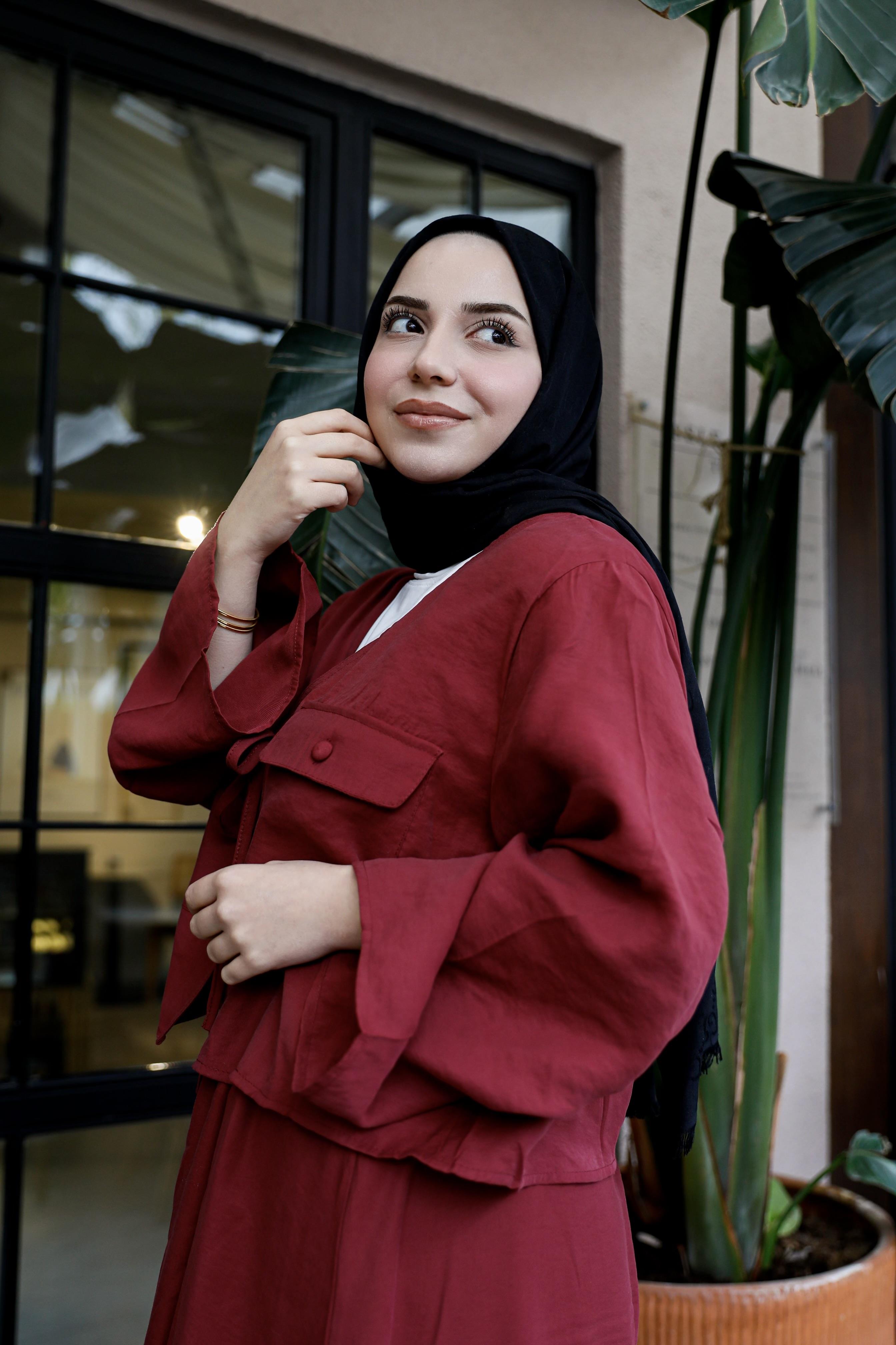 Vintage Etek Takım-Bordo