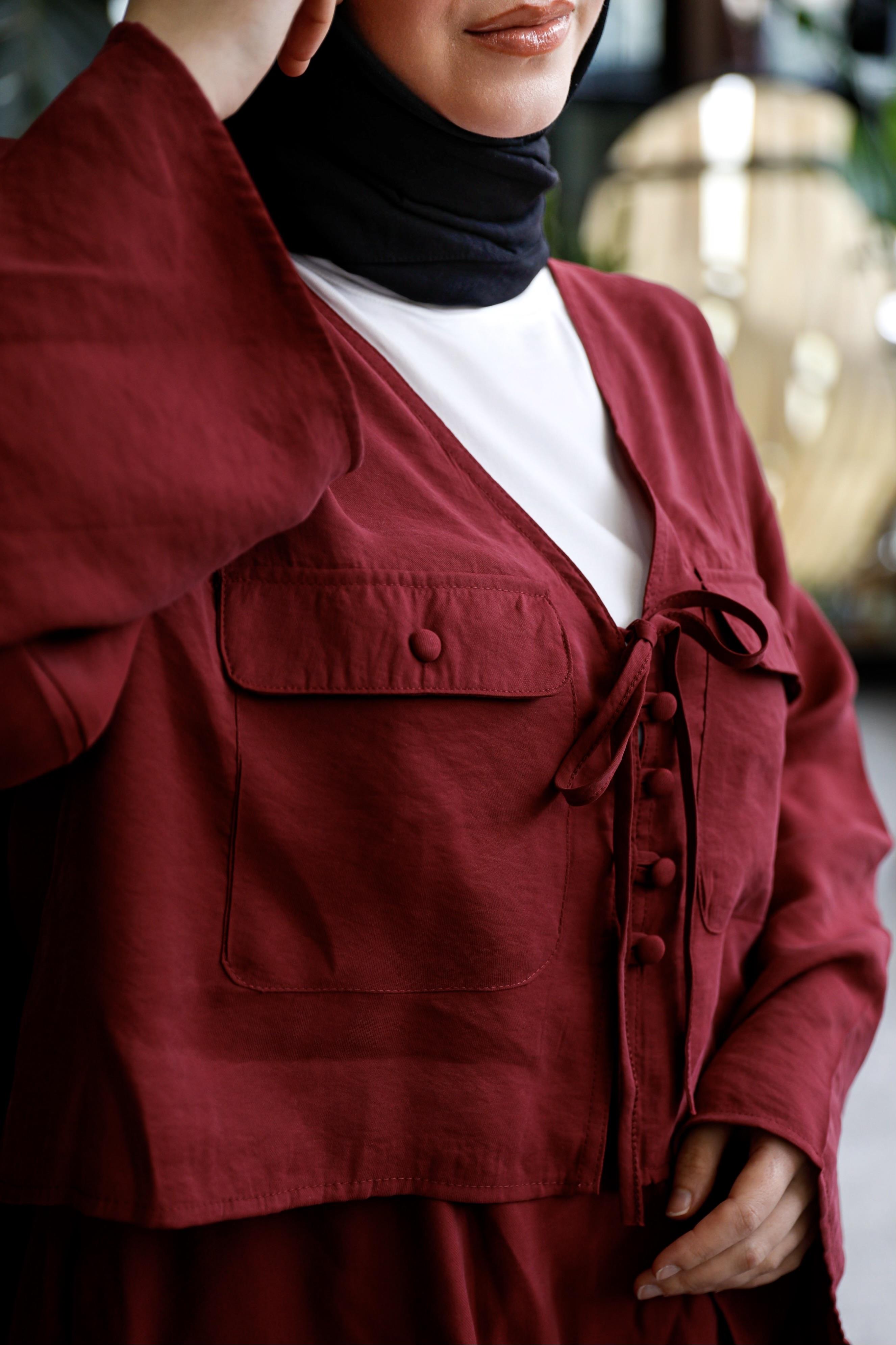 Vintage Etek Takım-Bordo