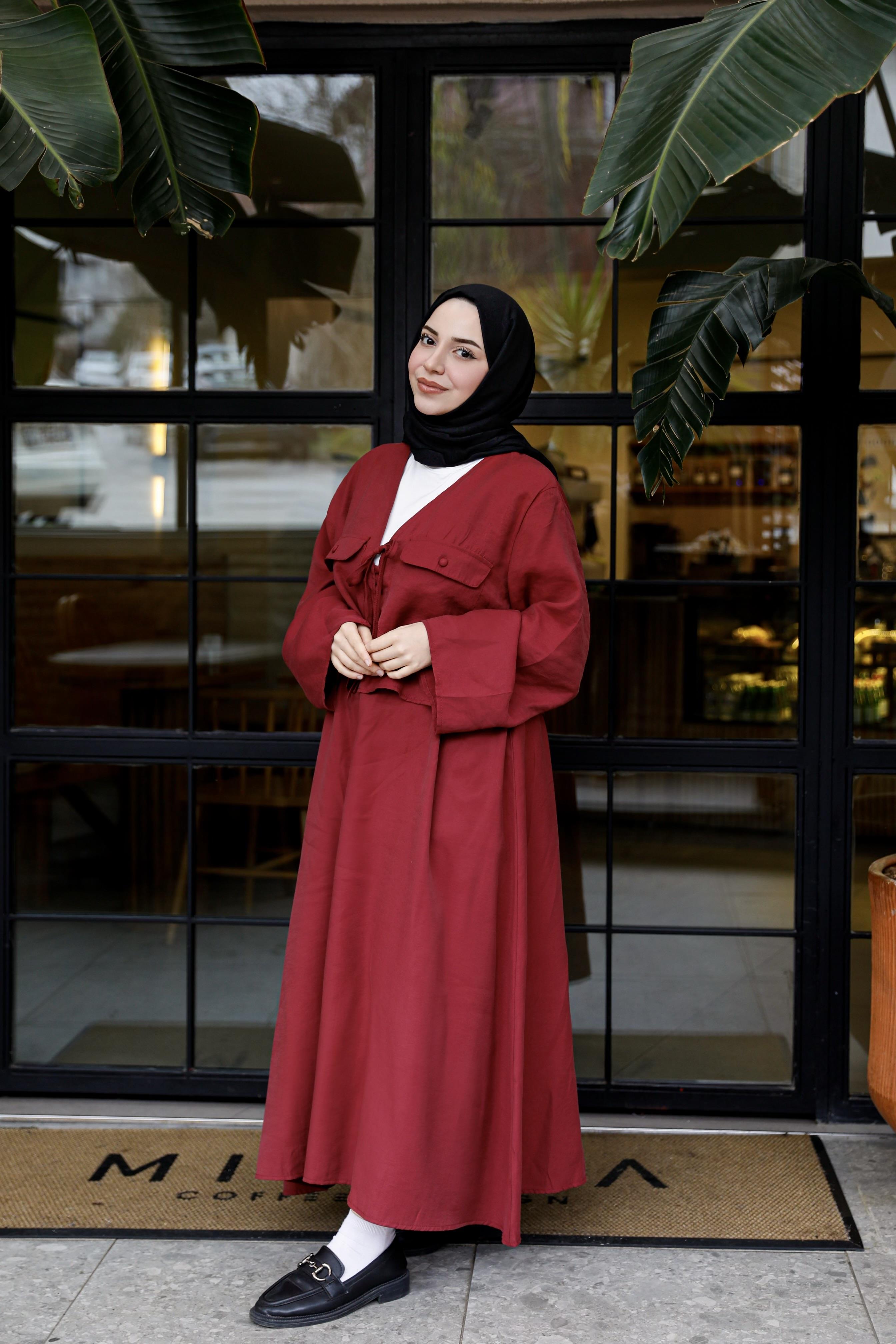 Vintage Etek Takım-Bordo