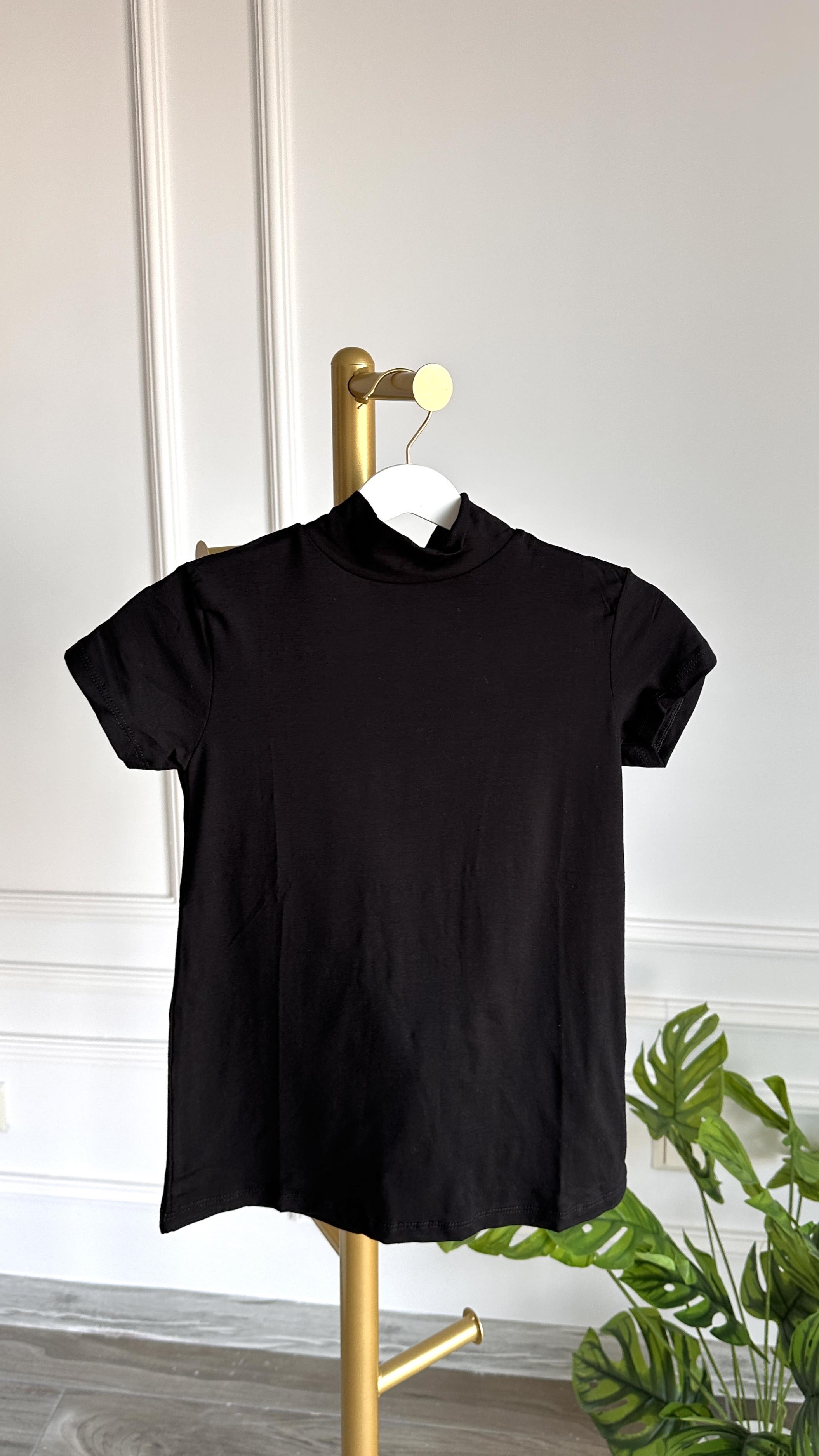 Penye T-shirt -Siyah
