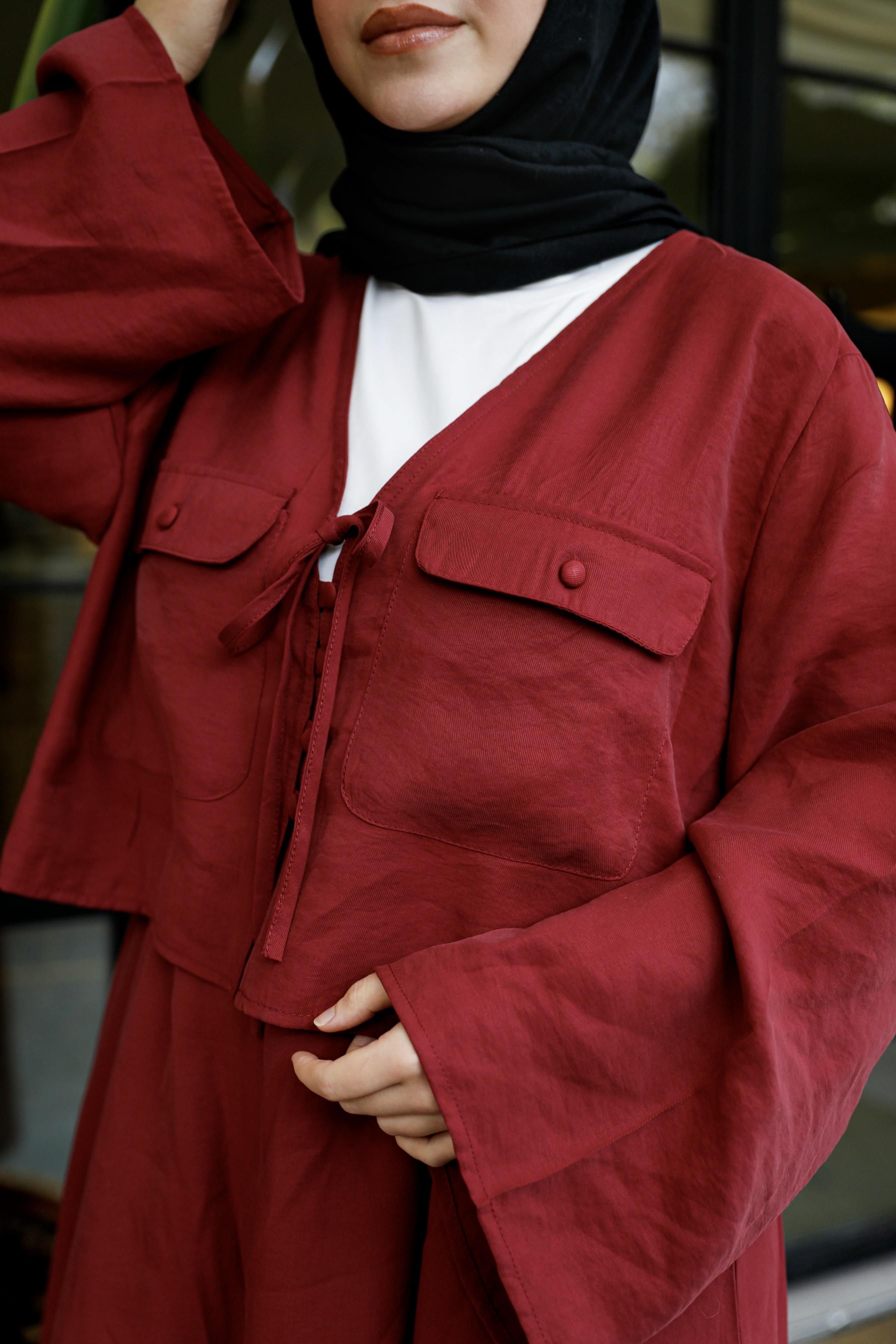 Vintage Etek Takım-Bordo