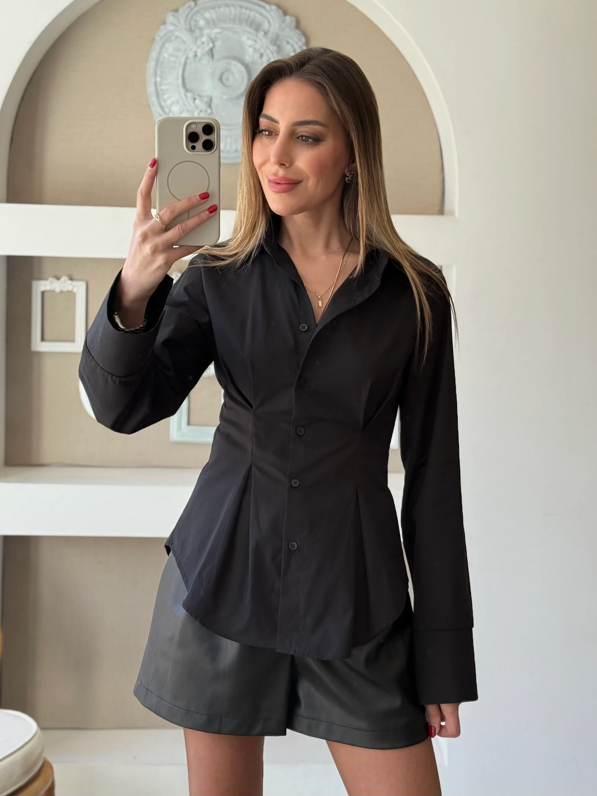 Pilili Poplin Gömlek