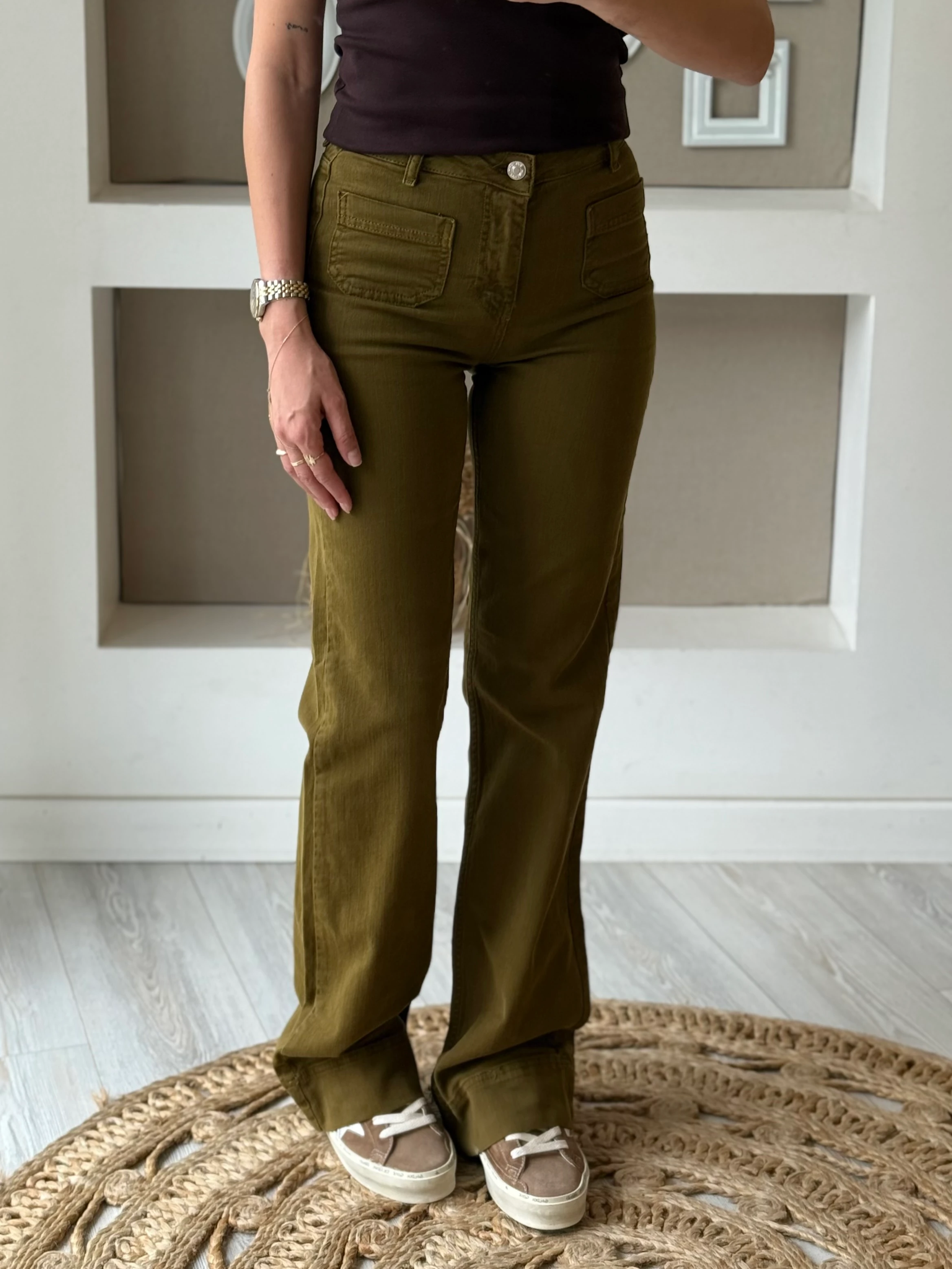 Orjinal Marka Yeşil Jean