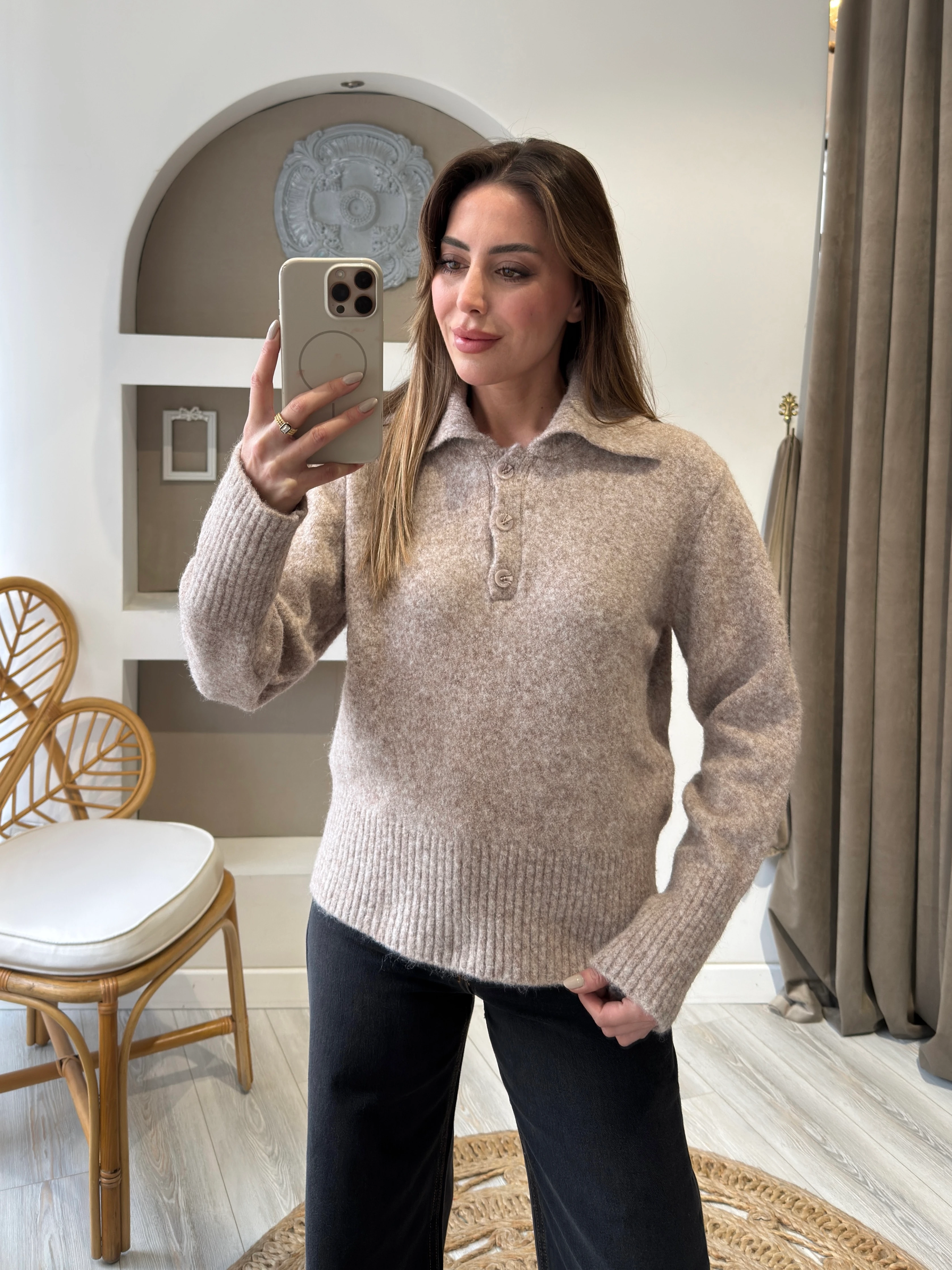 Polo Yaka Kazak - Vizon