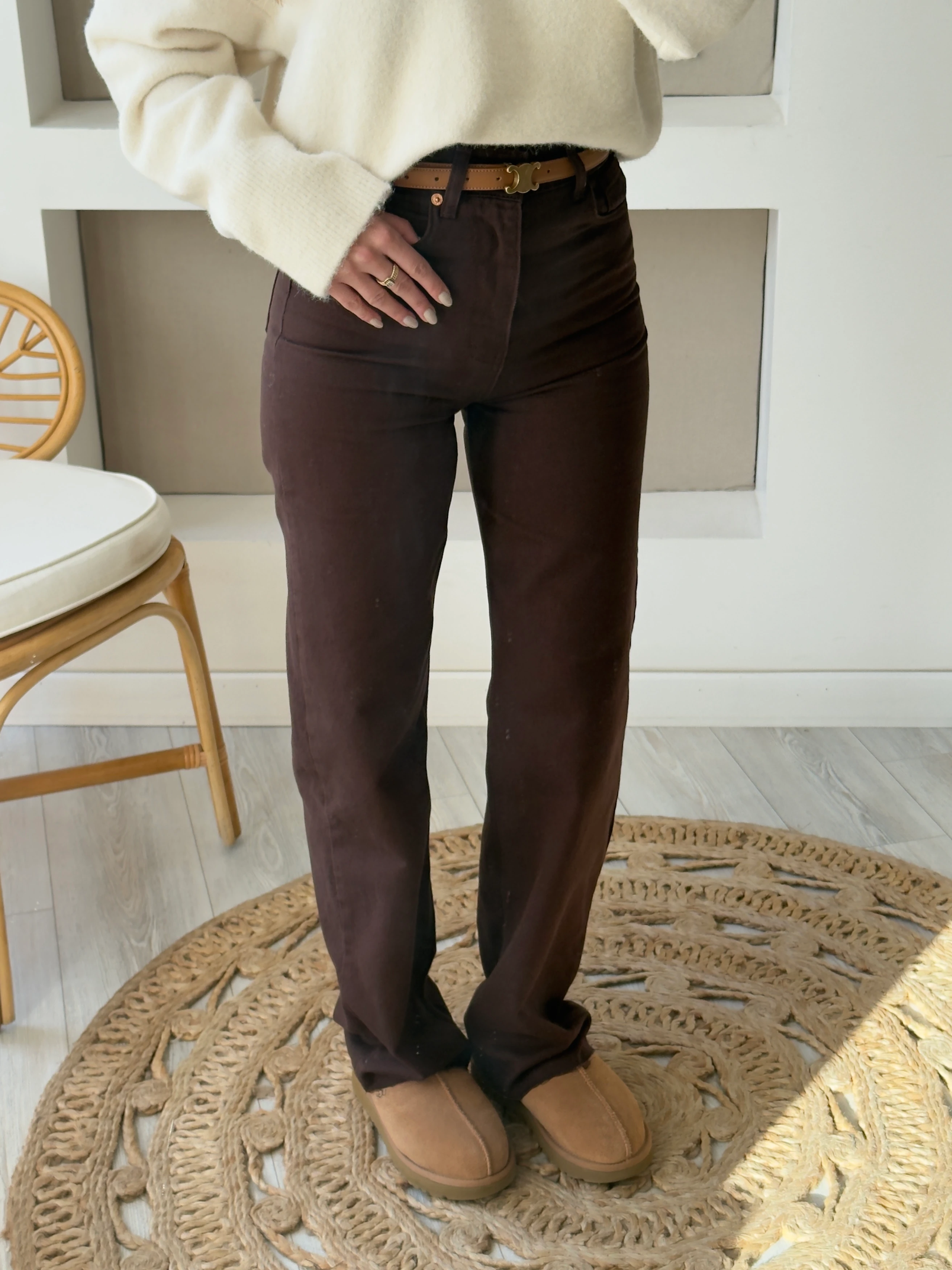 Kahverengi Straight ZR Jean