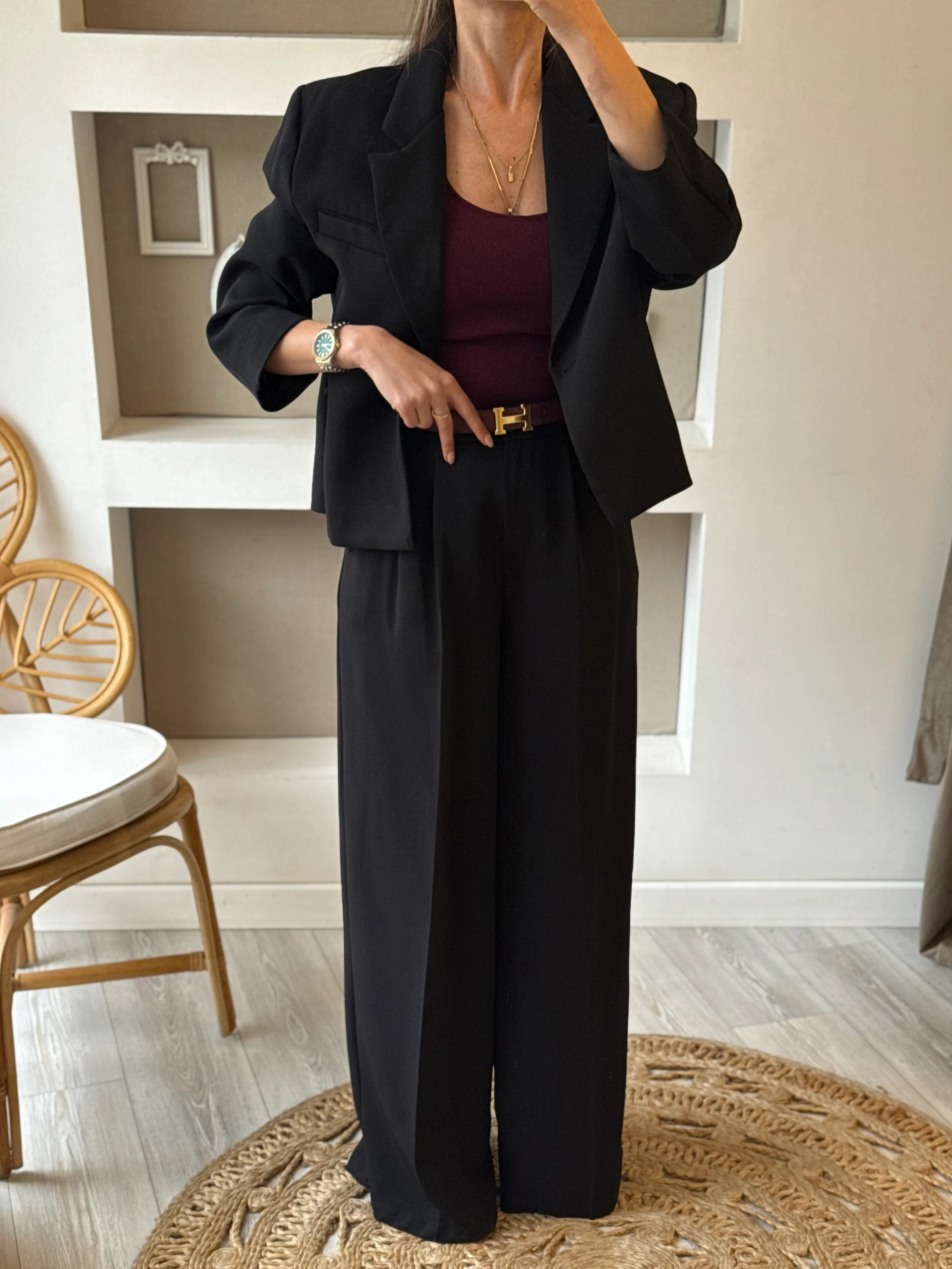 Siyah Renk Ceket Pantolon Takım