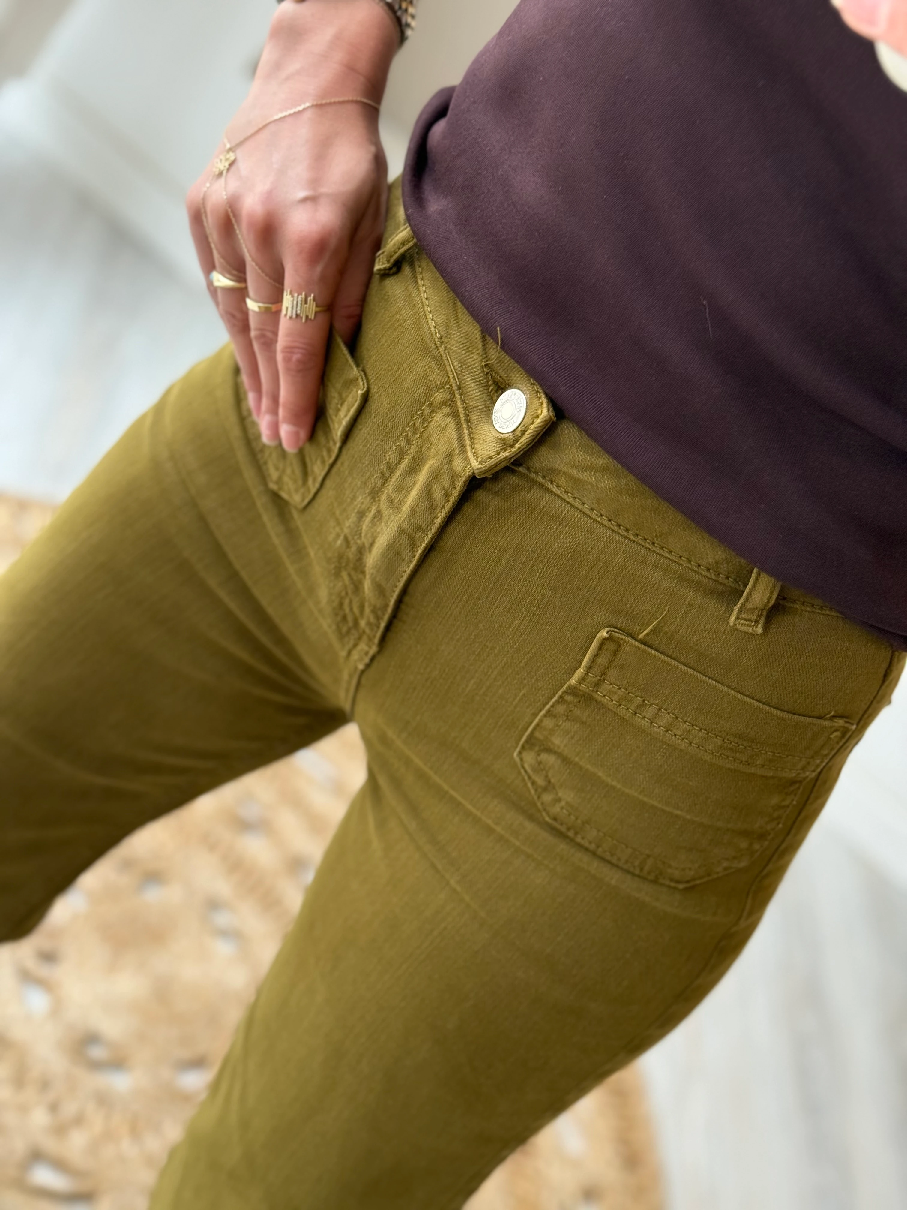 Orjinal Marka Yeşil Jean