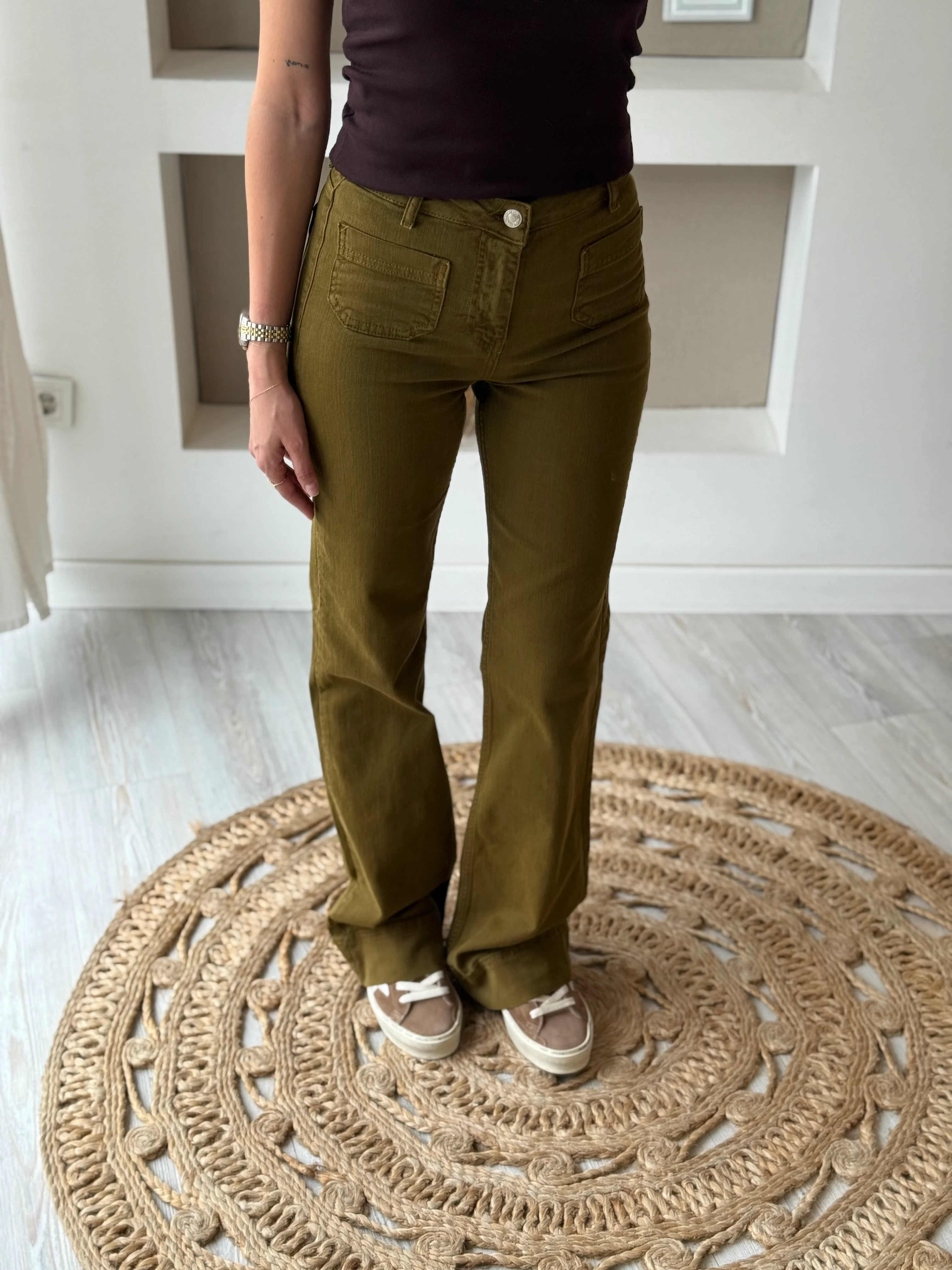 Orjinal Marka Yeşil Jean