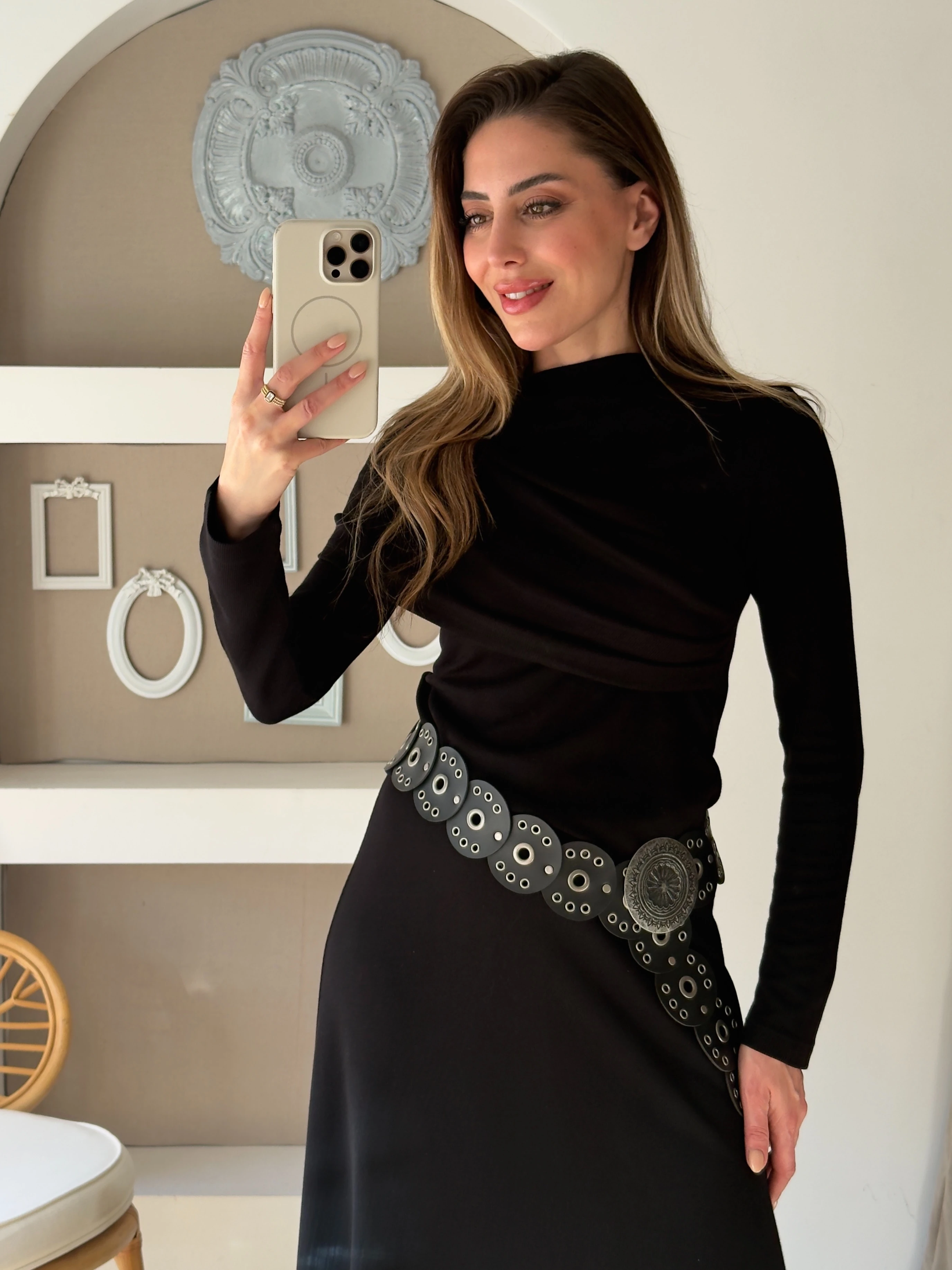 Yaka Detaylı Etekli Takım