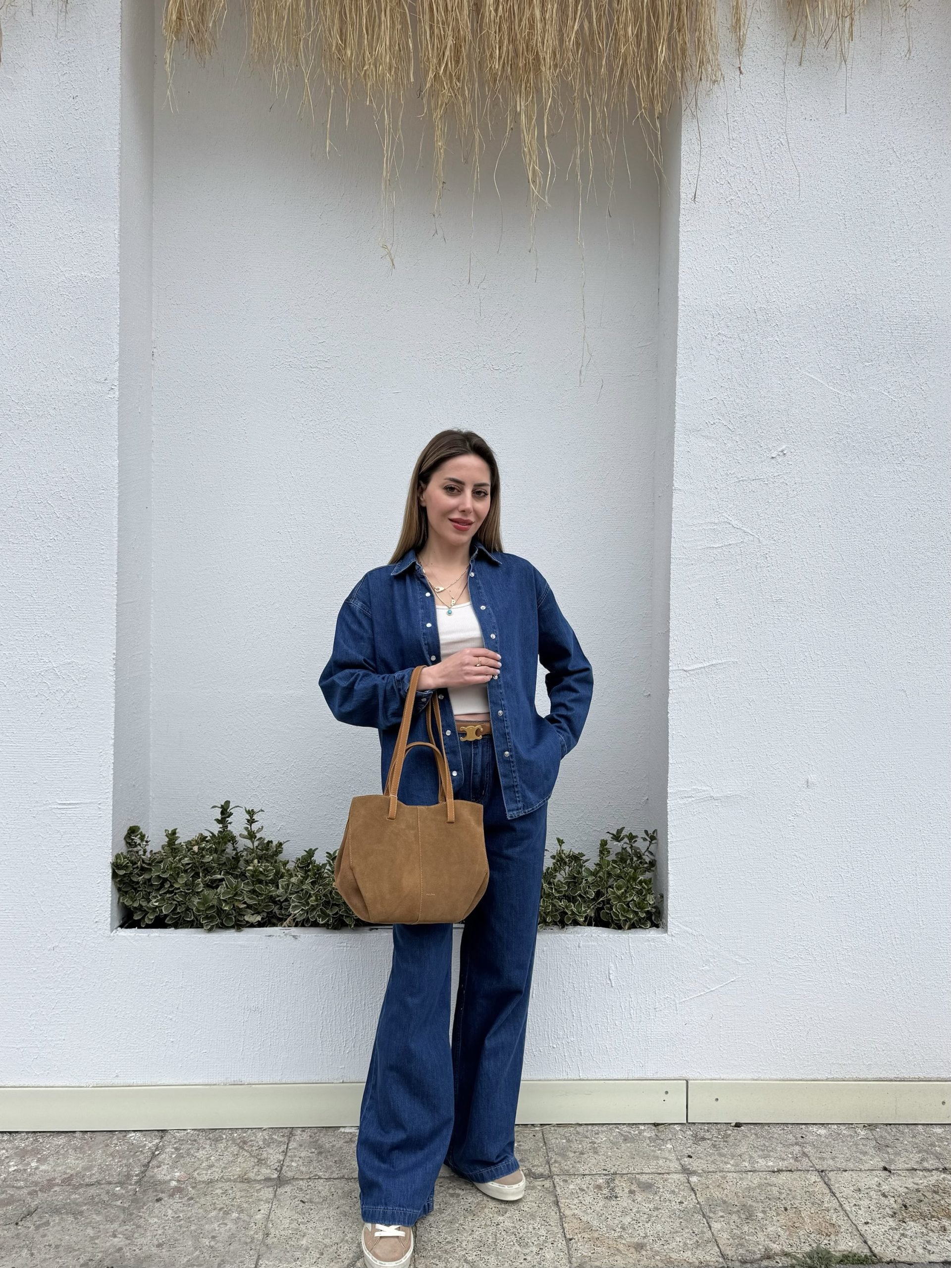 Gömlekli Denim Takım