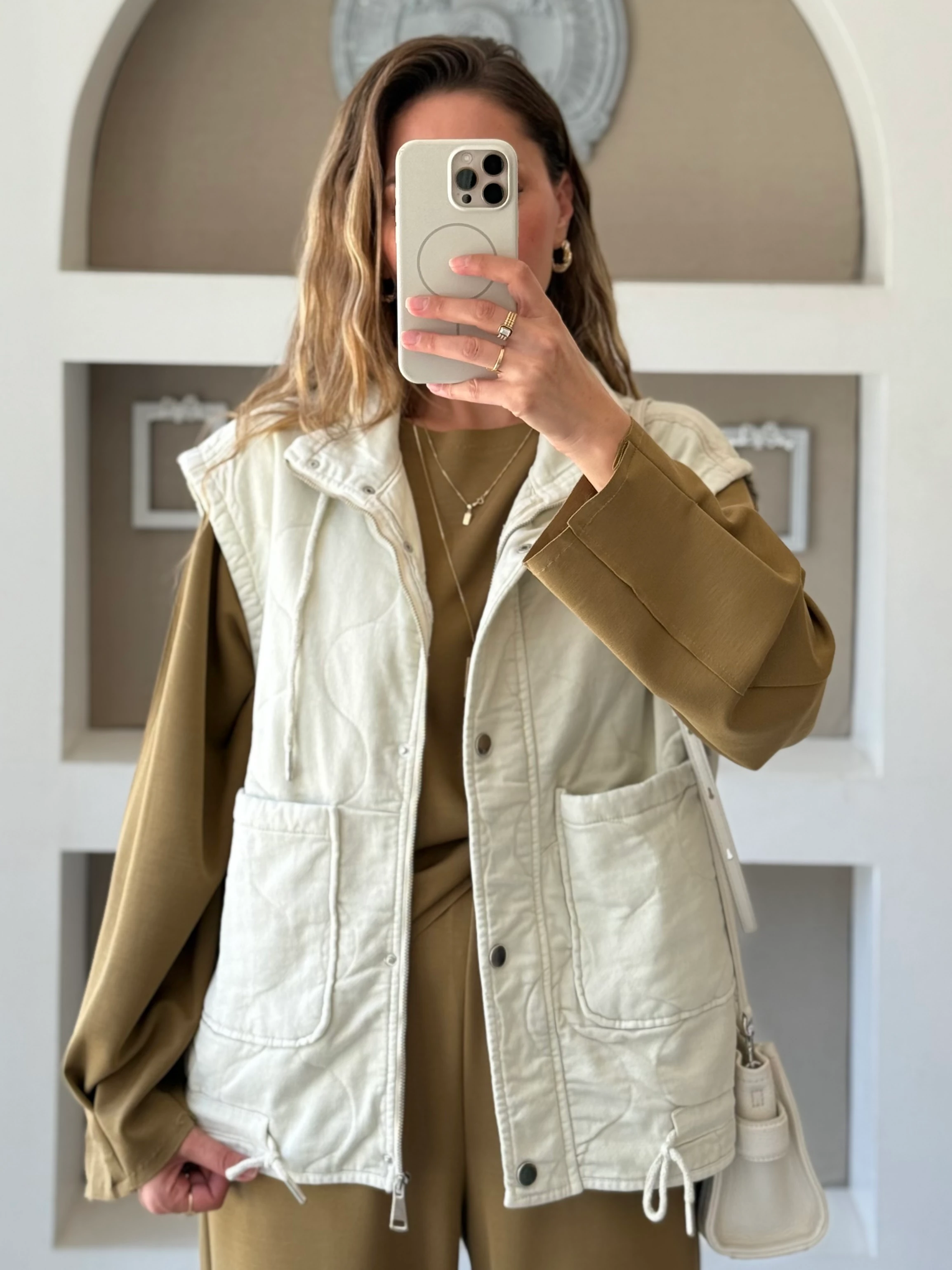 Kapitone Gabardin Yelek