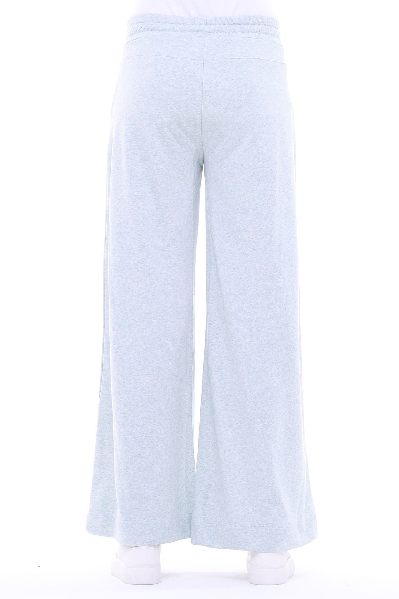 Kadın Bol Paça Cepli Oversize Fit Pantolon - YEŞİL MELANJ