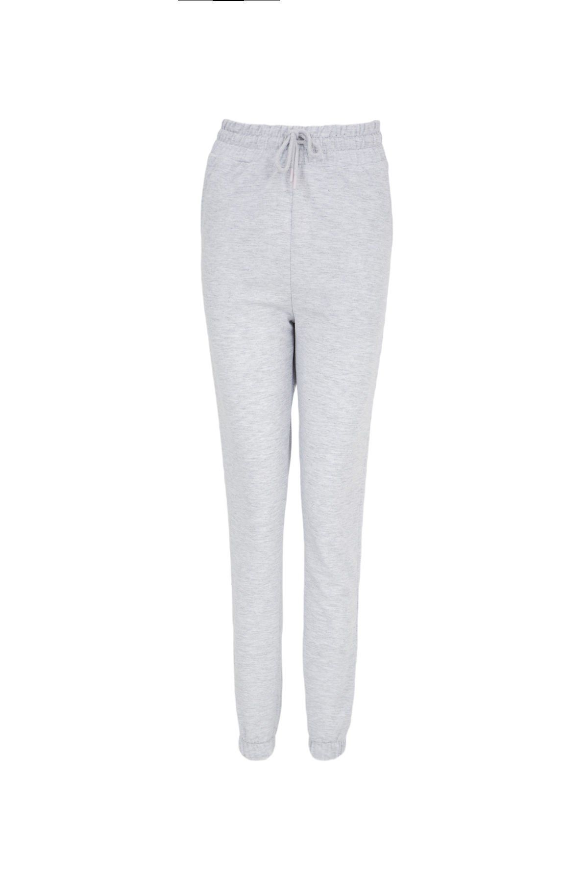 Kadın Lastikli Paça Cepli Regular Fit Jogger Eşofman Altı