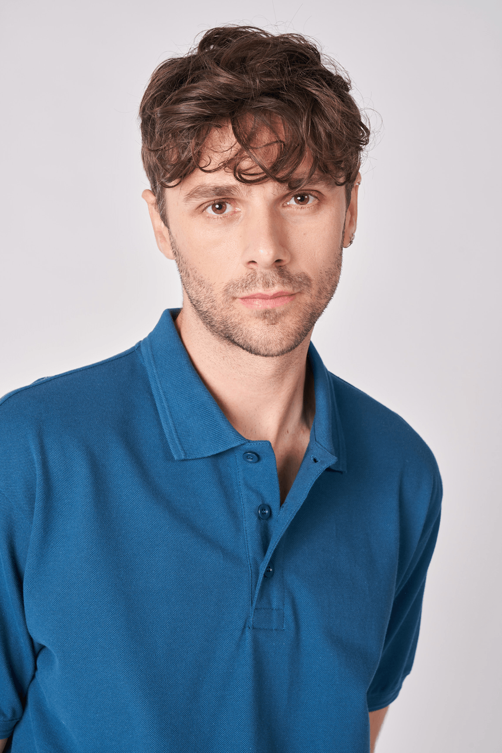 Erkek Polo Yaka Kısa Kollu Regular Fit Basic Tişört - Petrol