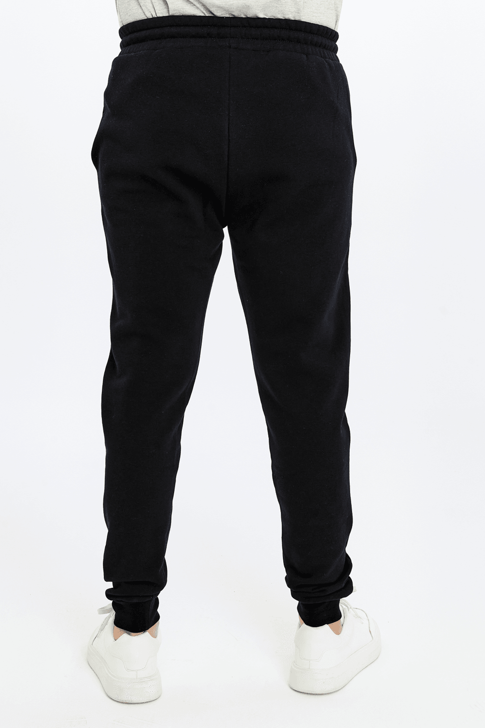 Erkek Lastikli Paça Regular Fit Jogger Eşofman Altı - SİYAH