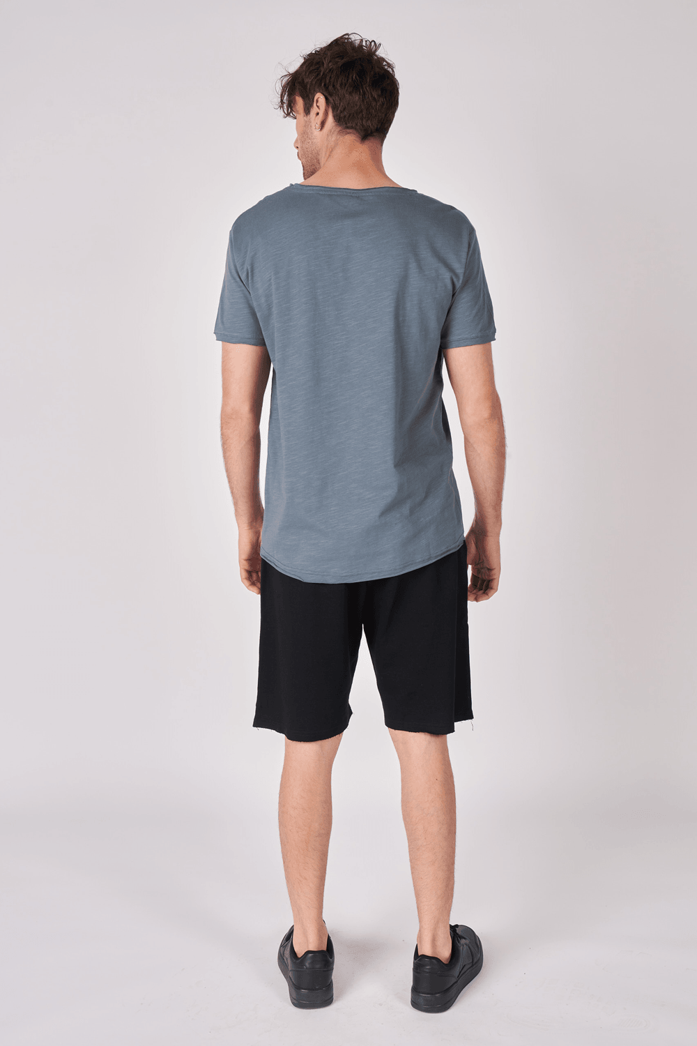 Erkek Kayık Yaka Kısa Kollu Regular Fit Basic Tişört