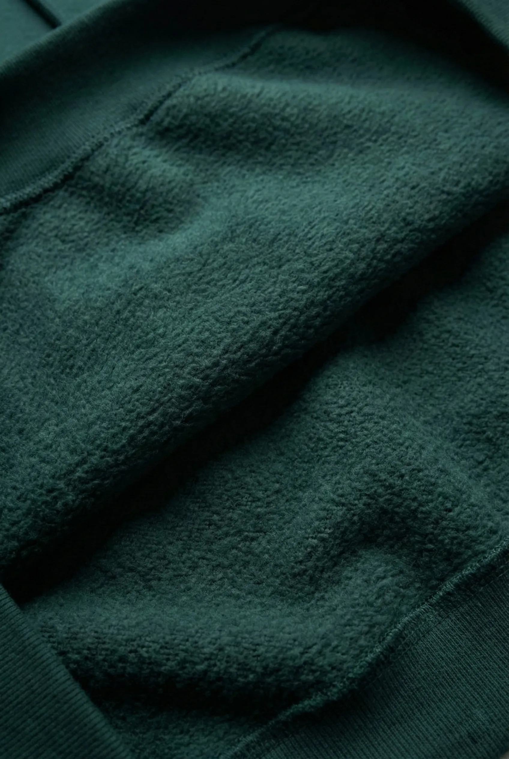 Erkek Kapüşonlu Şardonlu Regular fit Basic Sweatshirt - Yeşil