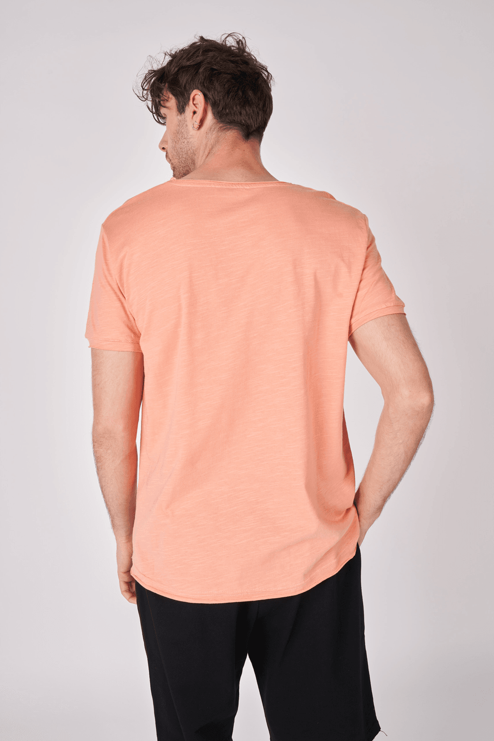 Erkek Kayık Yaka Kısa Kollu Regular Fit Basic Tişört - SOMON