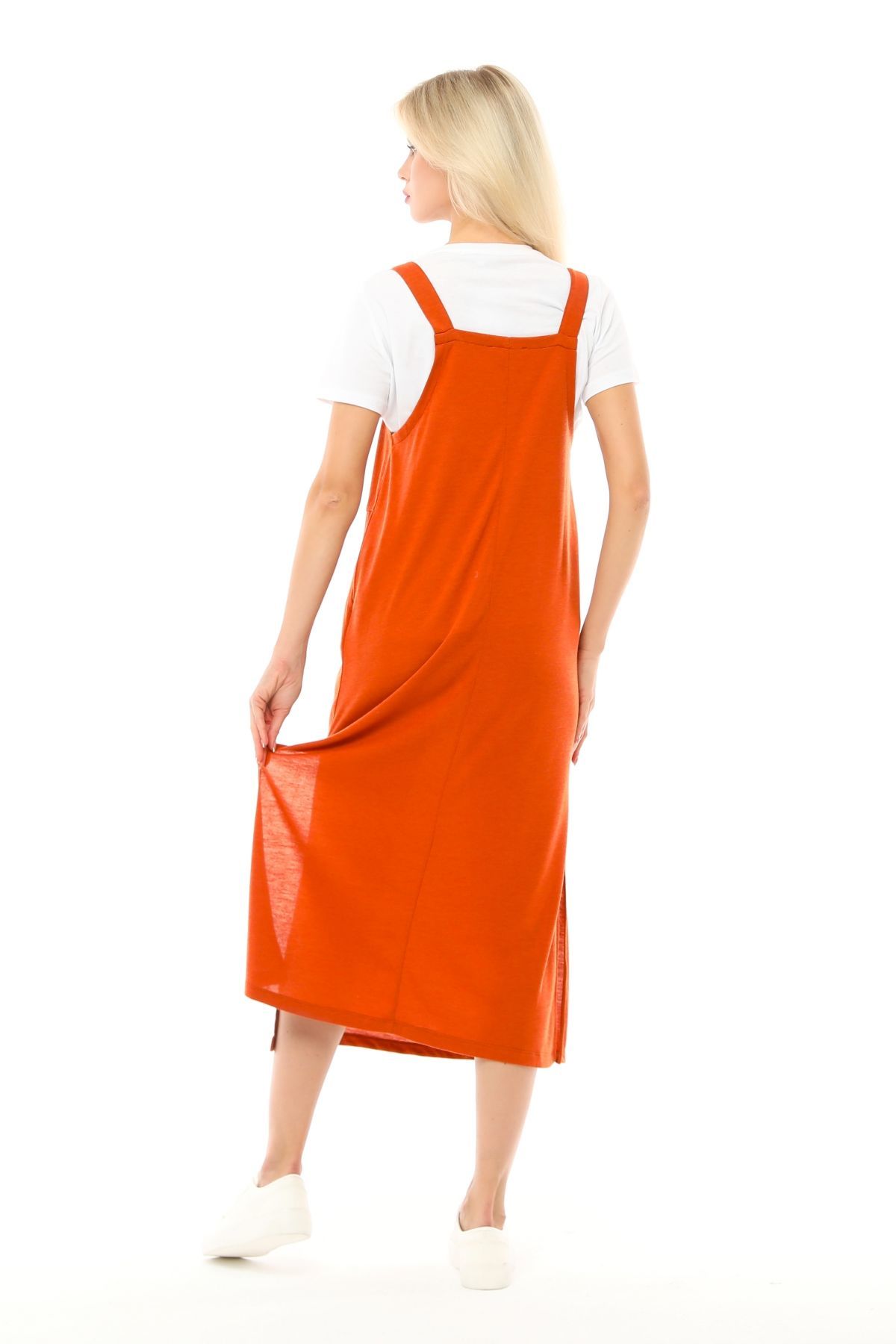 Kadın Pareo Plaj Elbisesi - Tarçın