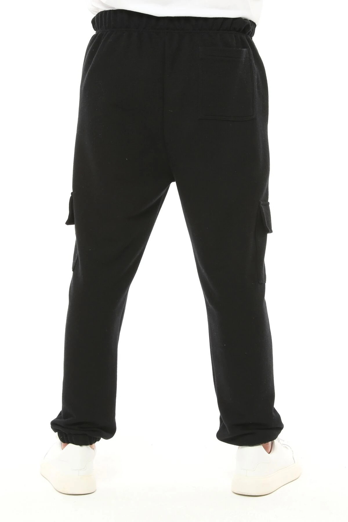 Erkek Kargo Cepli Oversize Jogger Pantolon - Siyah