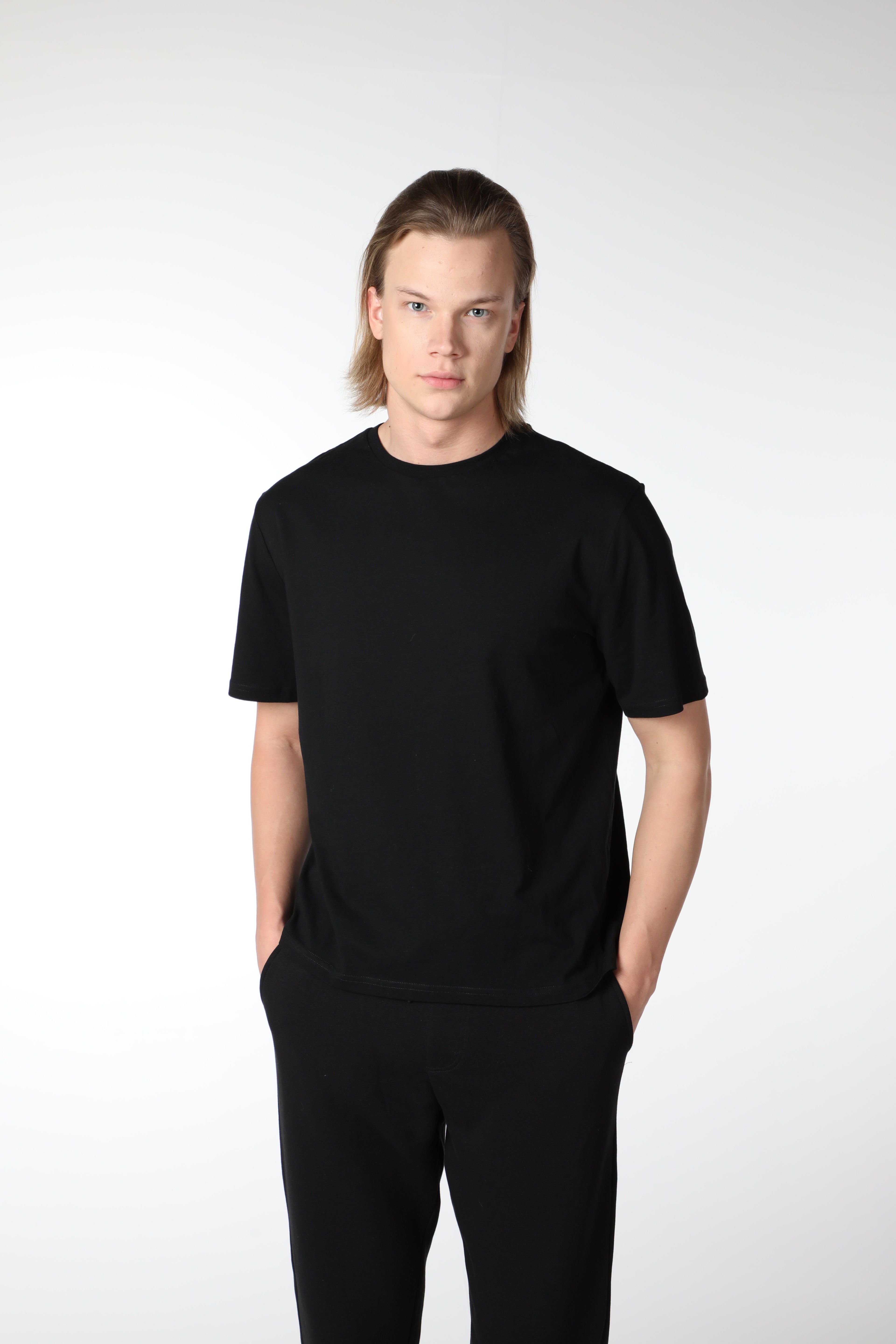 Erkek 3’lü Basic Regular Fit Bisiklet Yaka Tişört Seti
