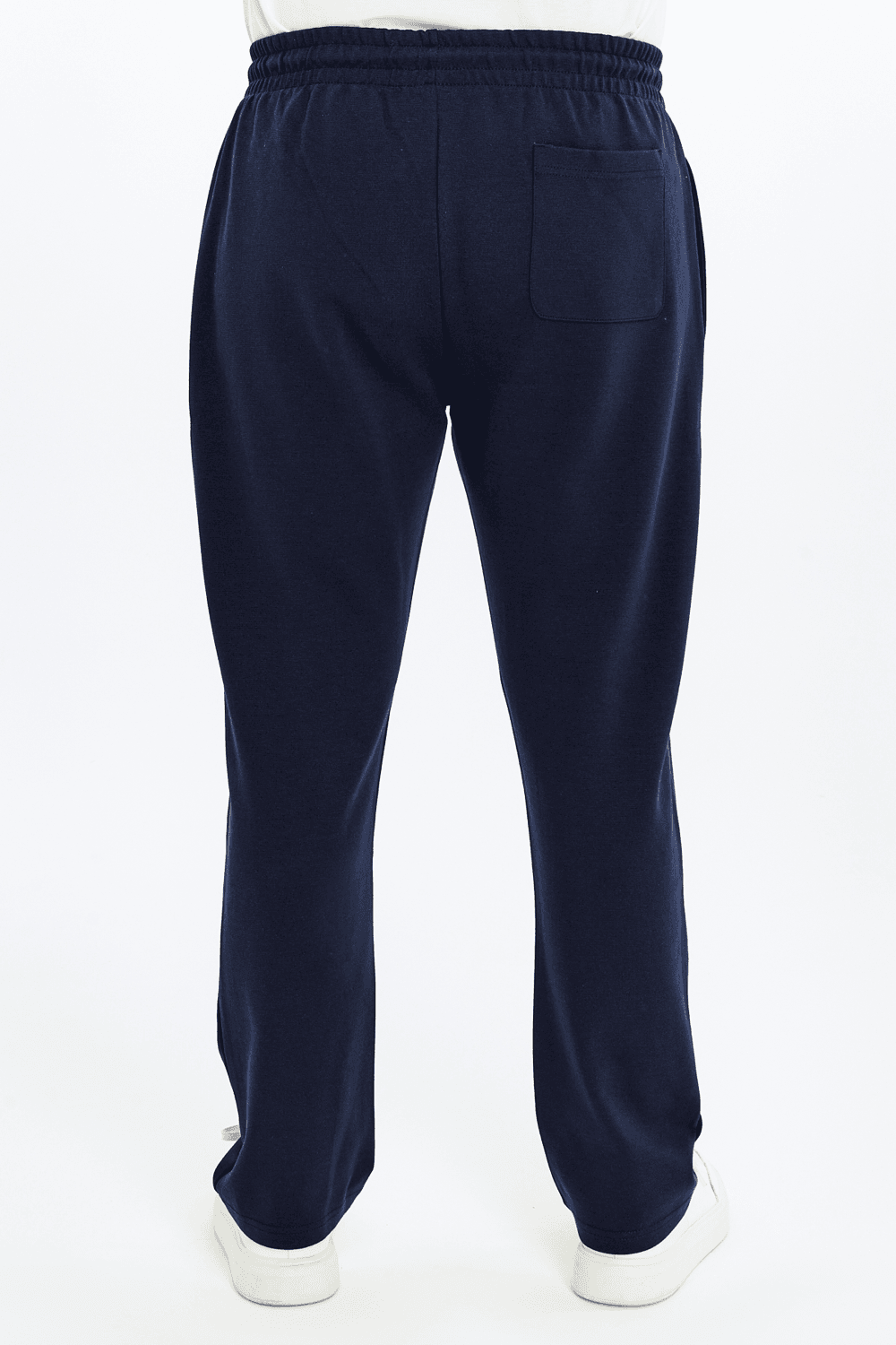Erkek Beli Lastikli Düz Paça Cepli Regular Fit Pantolon - LACİVERT