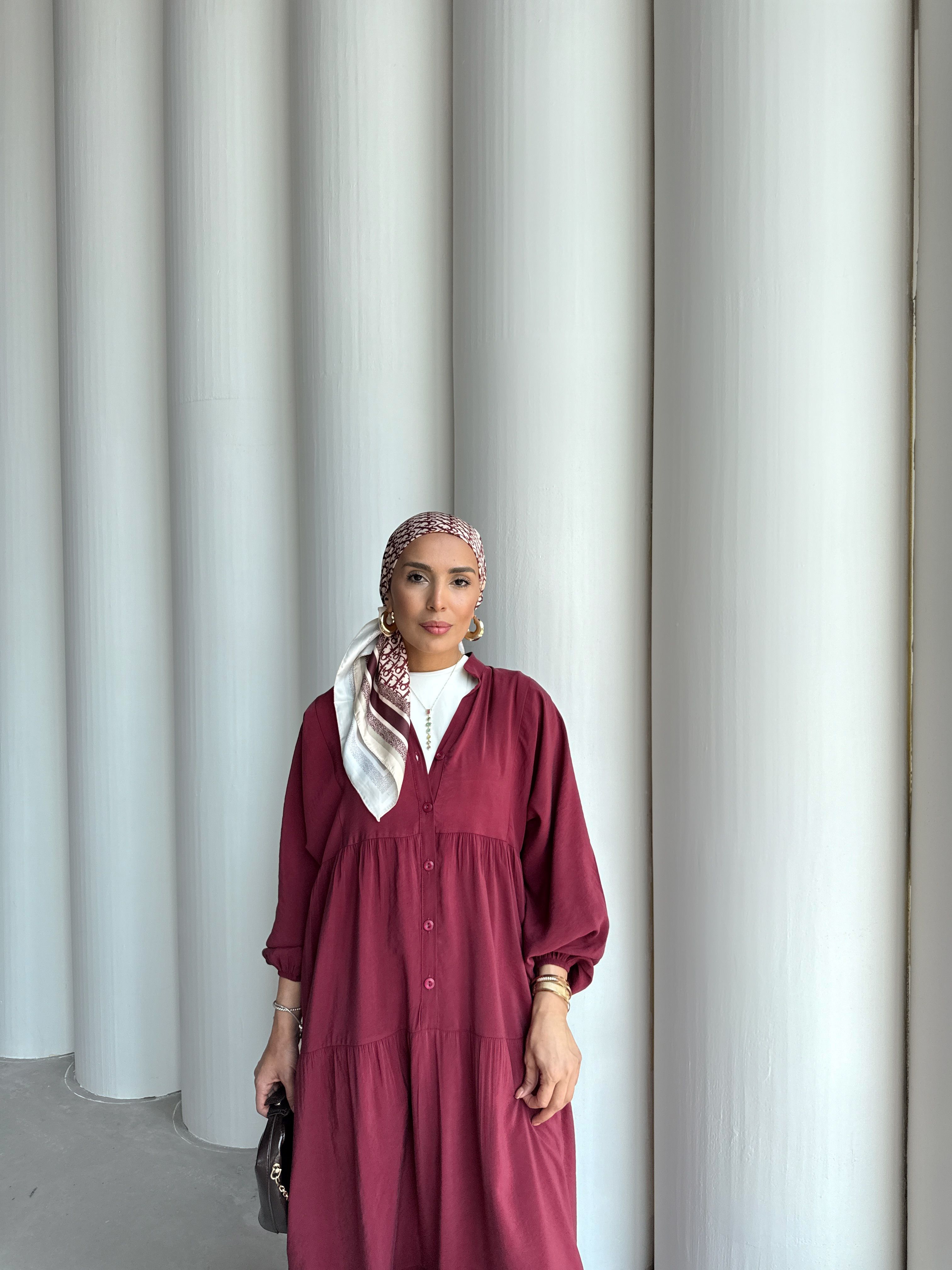 LUCCA ELBİSE  - BORDO