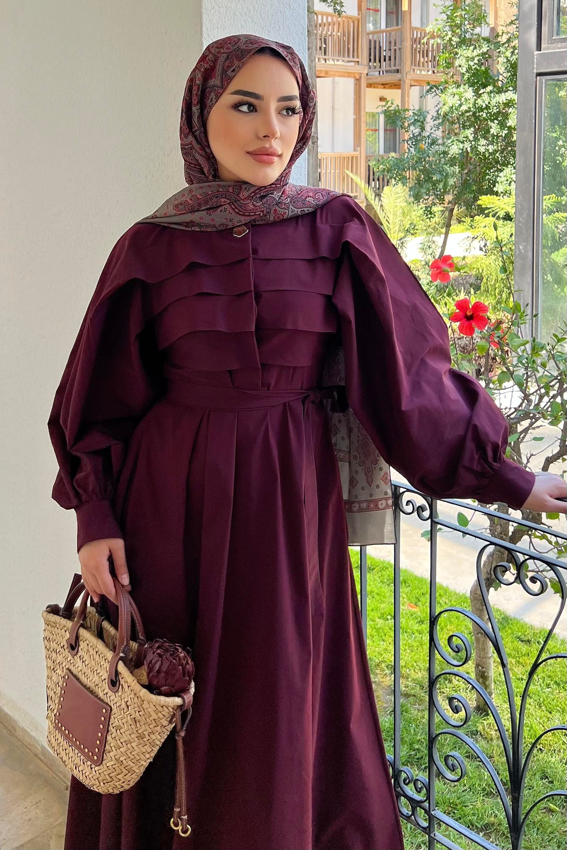 VERA ELBİSE  - BORDO
