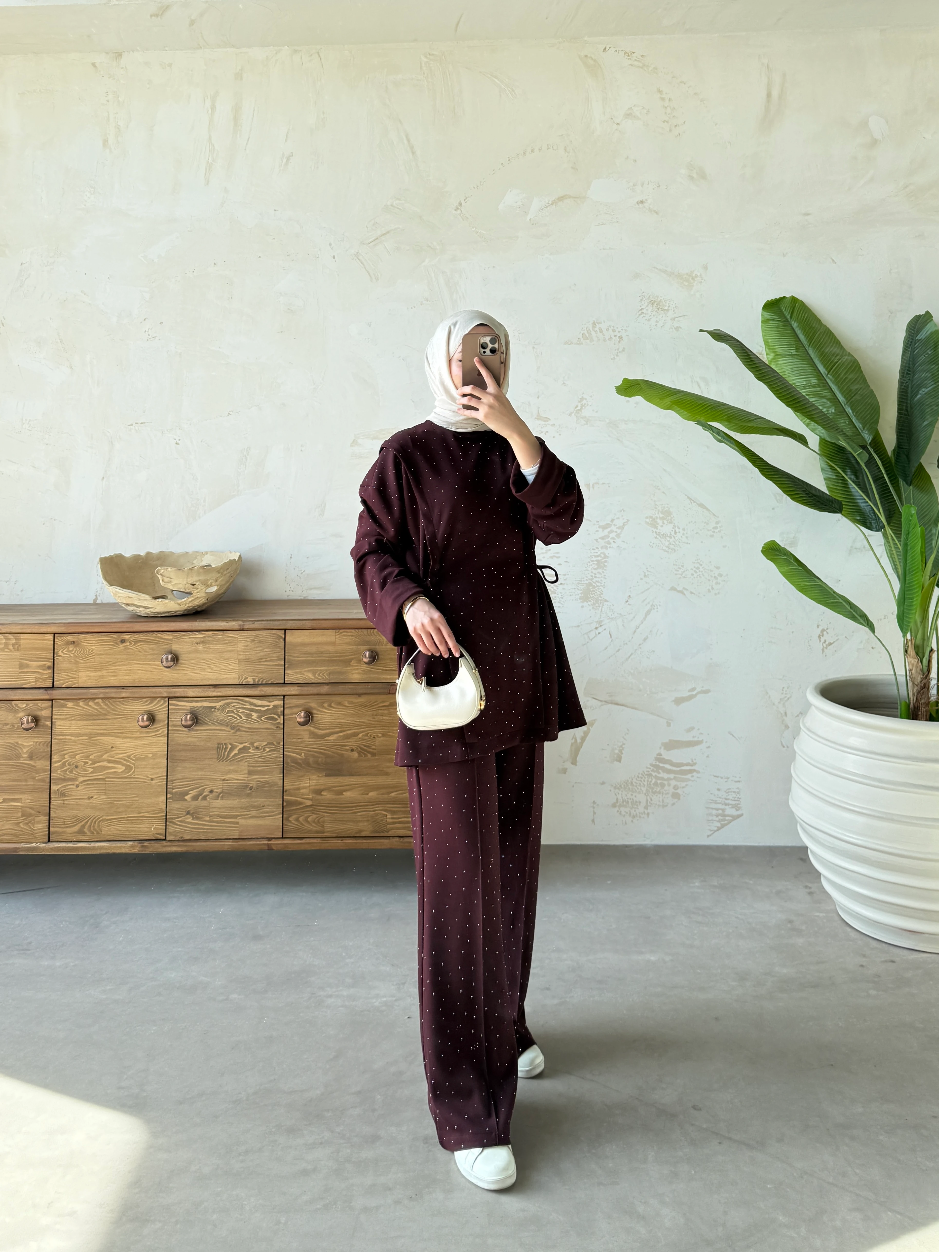 TAŞLI OYS TAKIM - Bordo