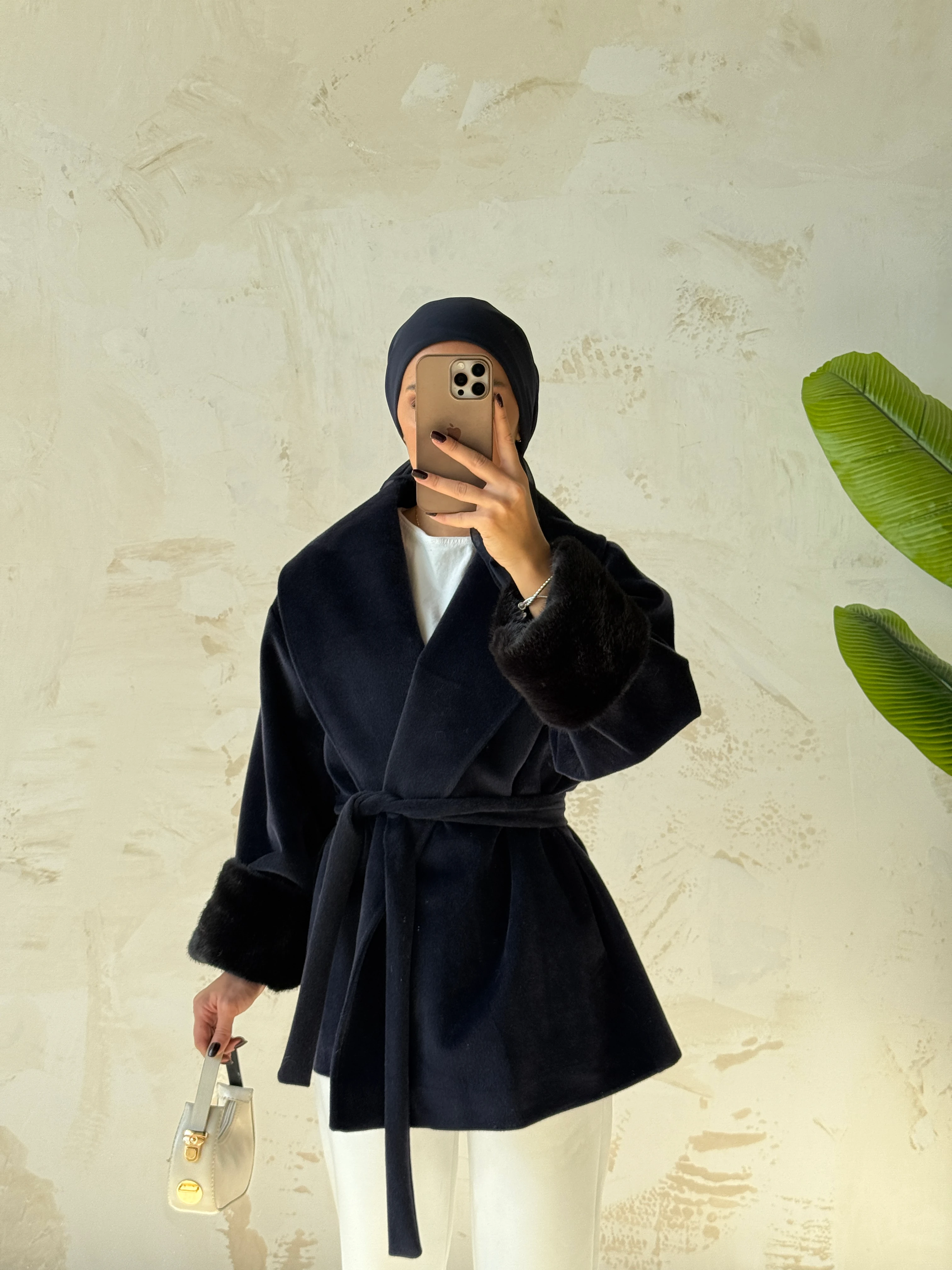 BERRE KÜRK MONT - LACİVERT