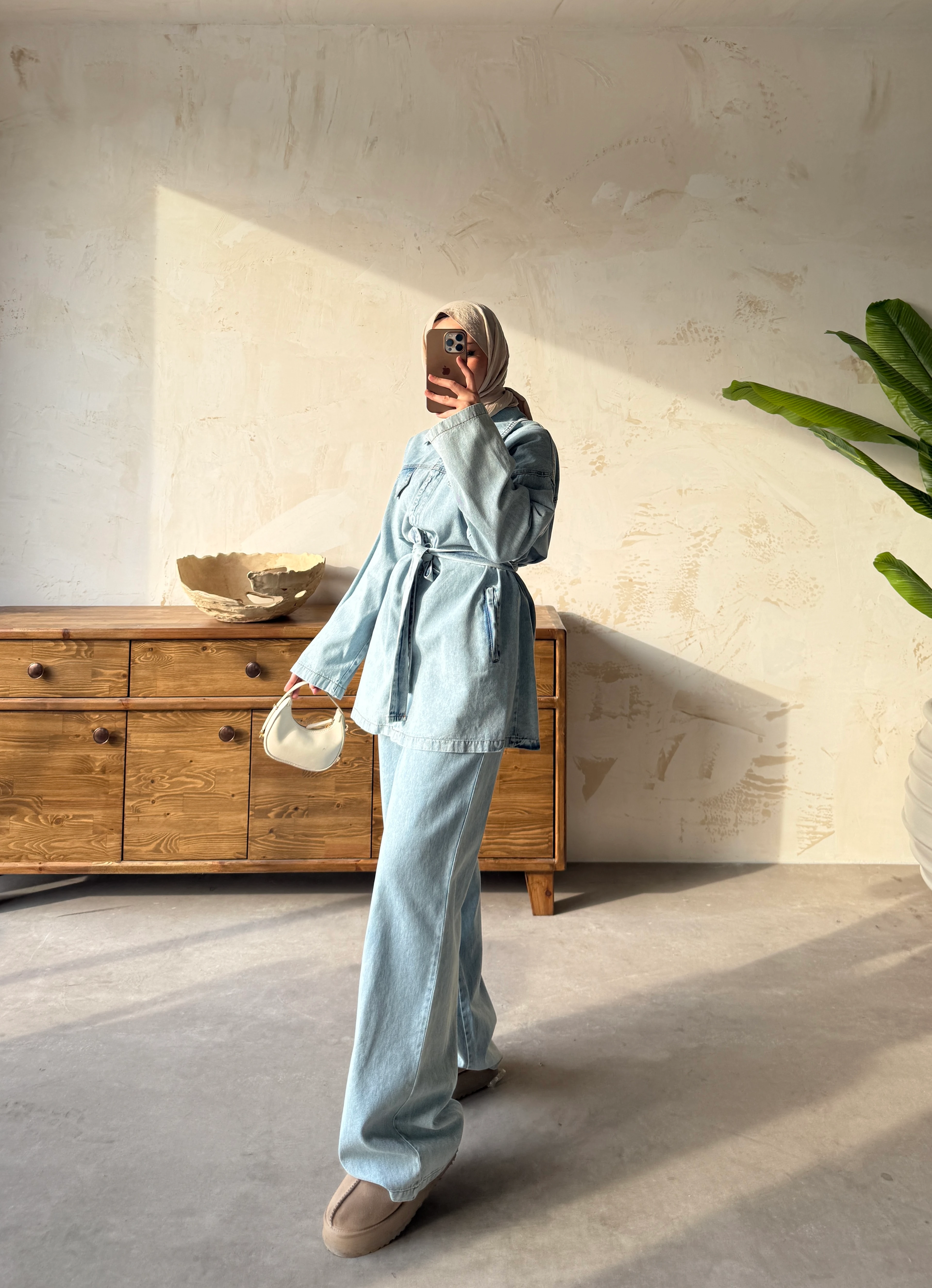 MAYLİN KOT TAKIM  - BUZ MAVI