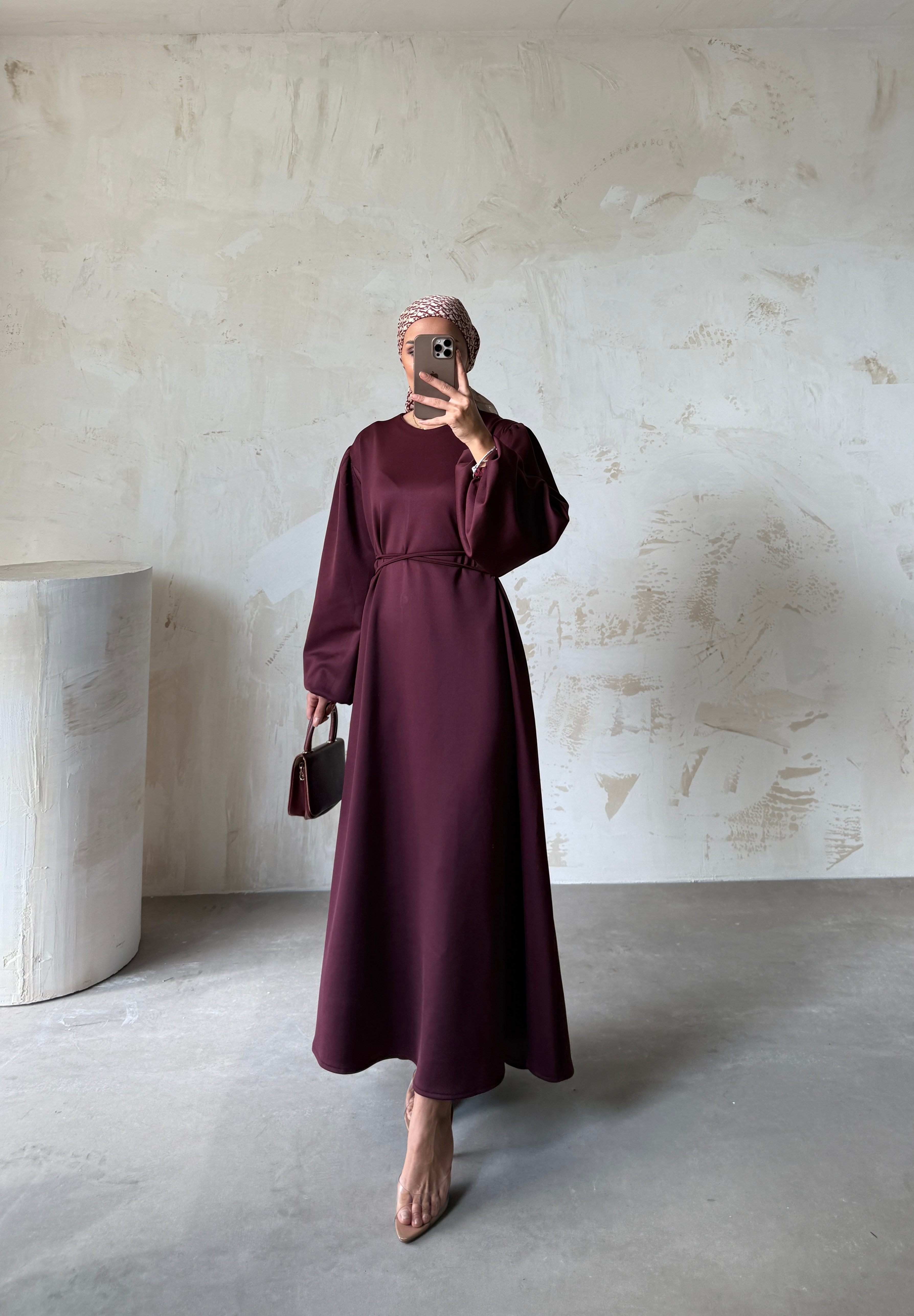 LUCE ELBİSE  - Bordo