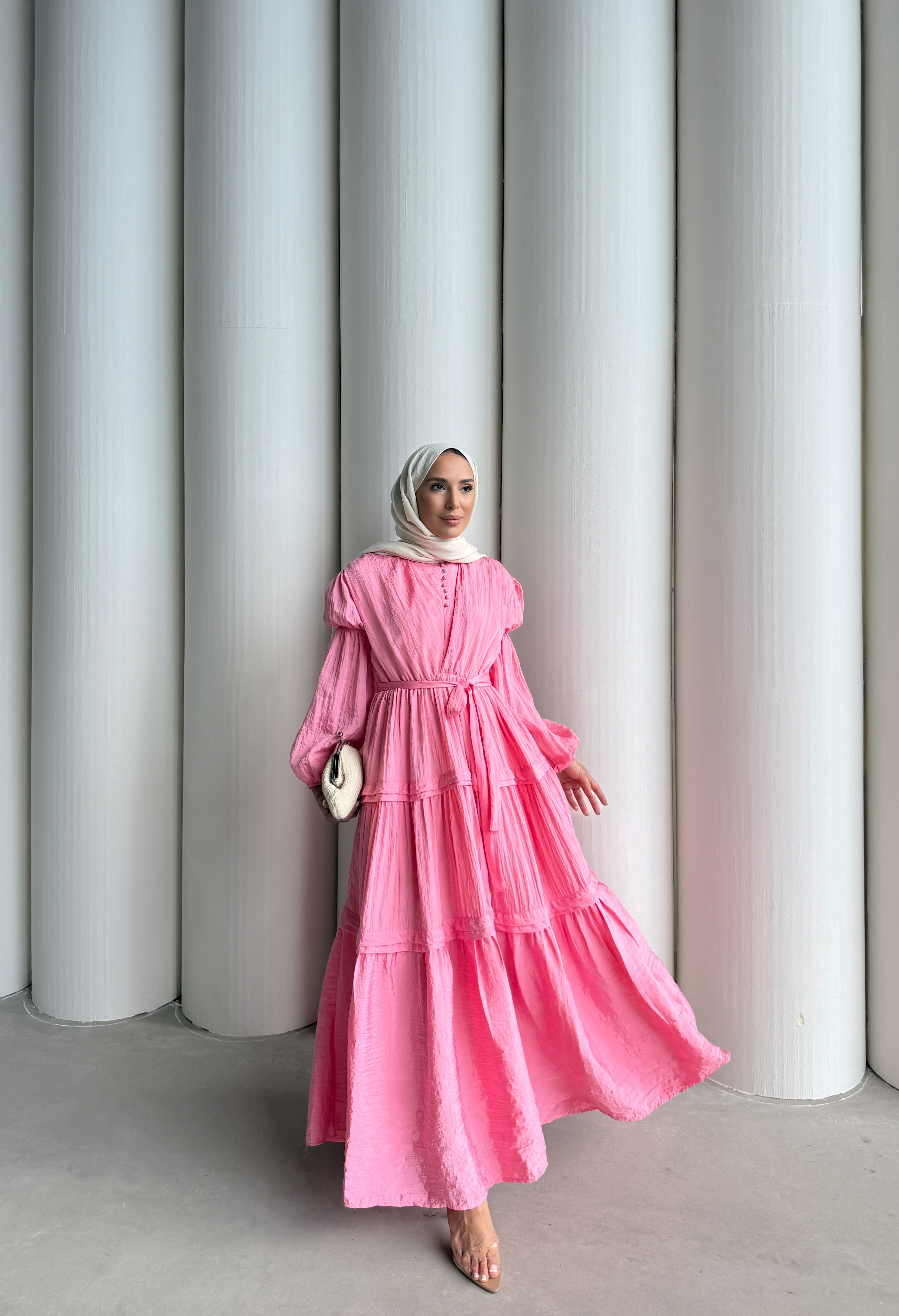 LEUR ELBİSE  - Pembe