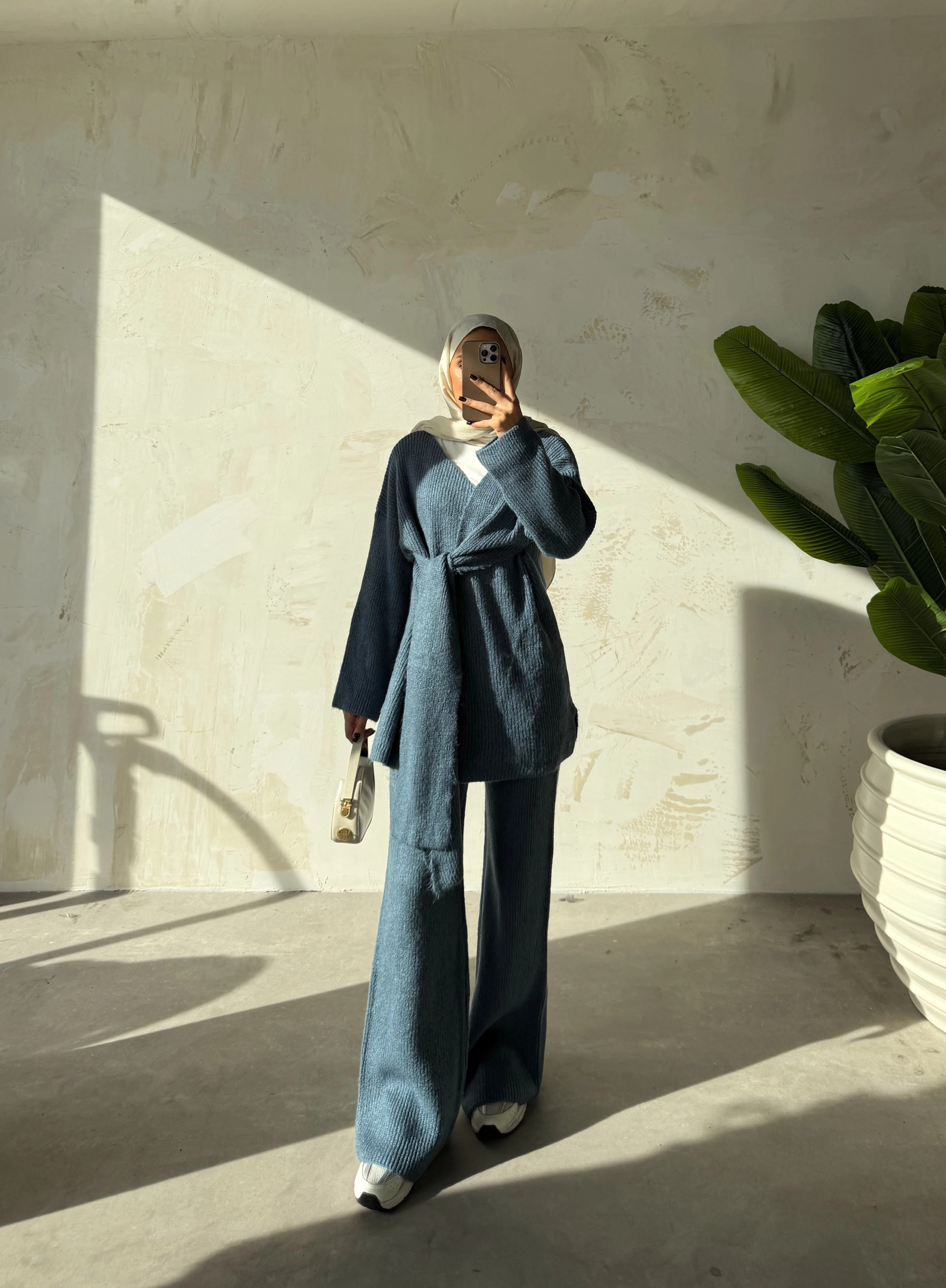 BAĞLAMALI TRİKO - Petrol Mavisi