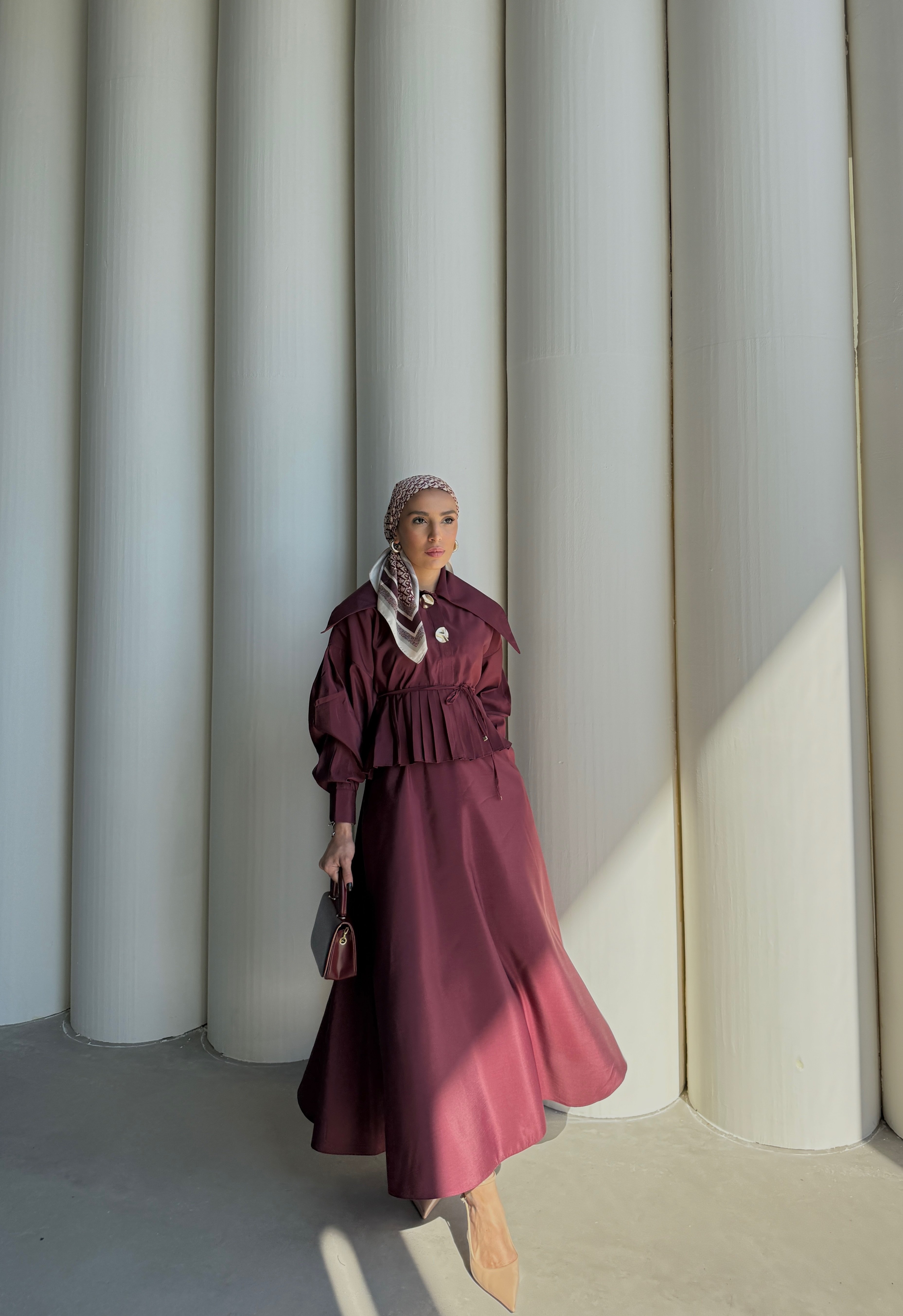 LAURE ETEKLİ TAKIM - BORDO