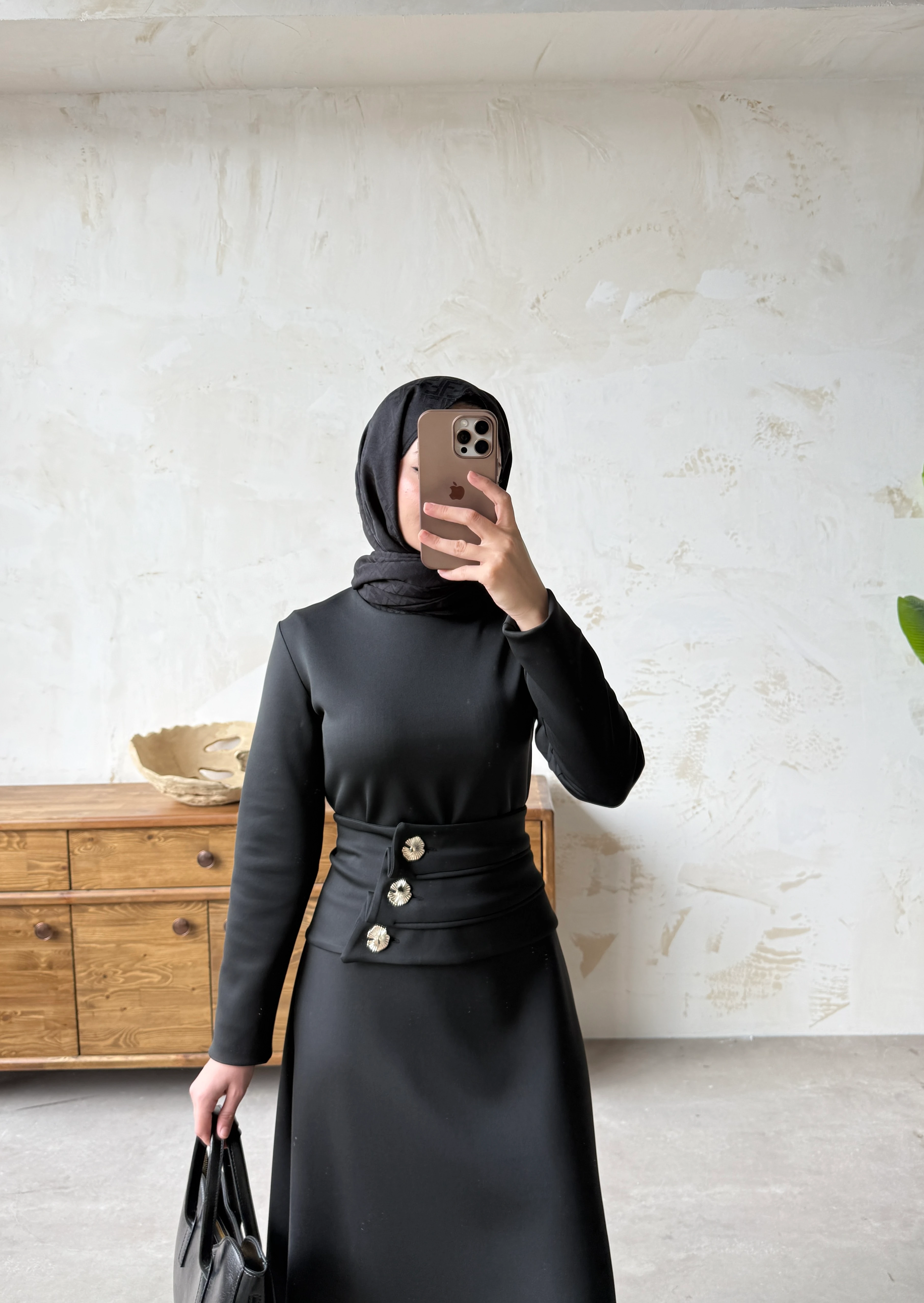 TAİRA ELBİSE - SİYAH