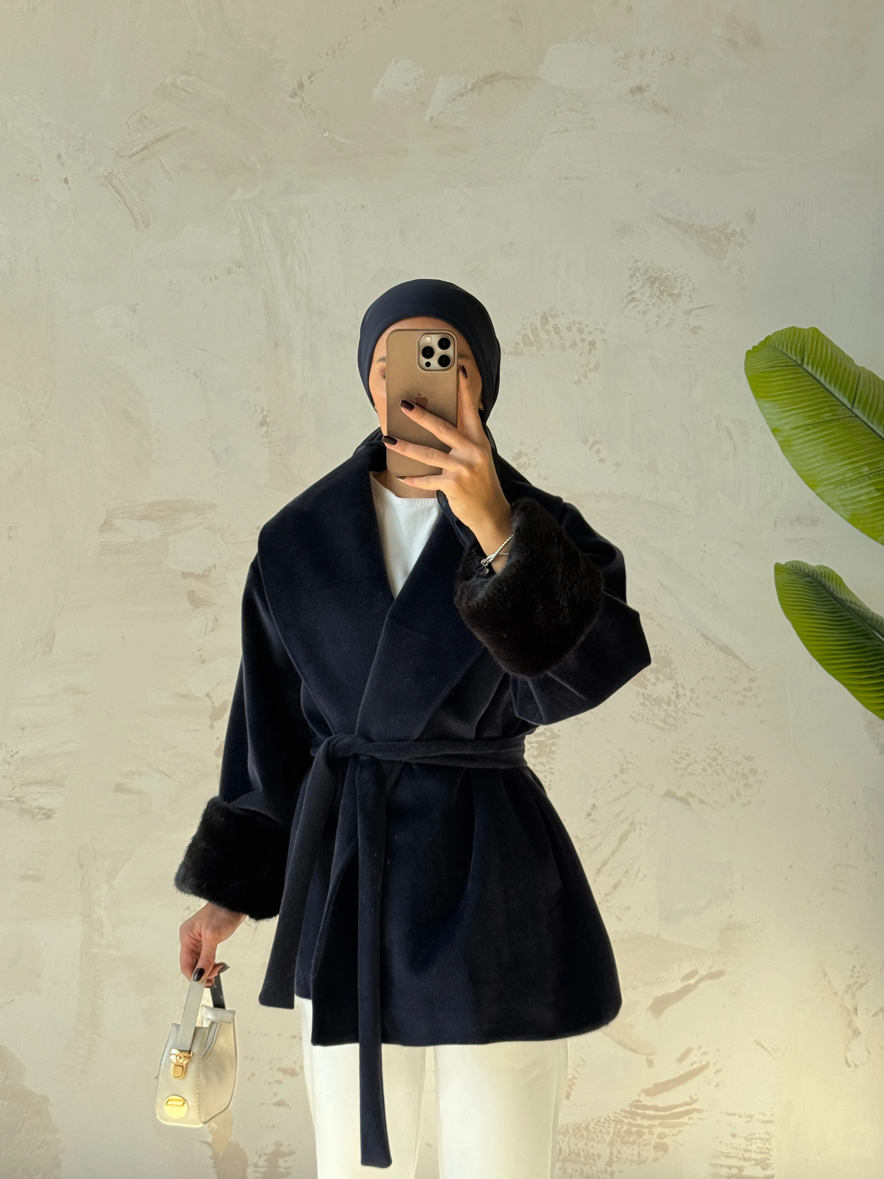 BERRE KÜRK MONT - LACİVERT