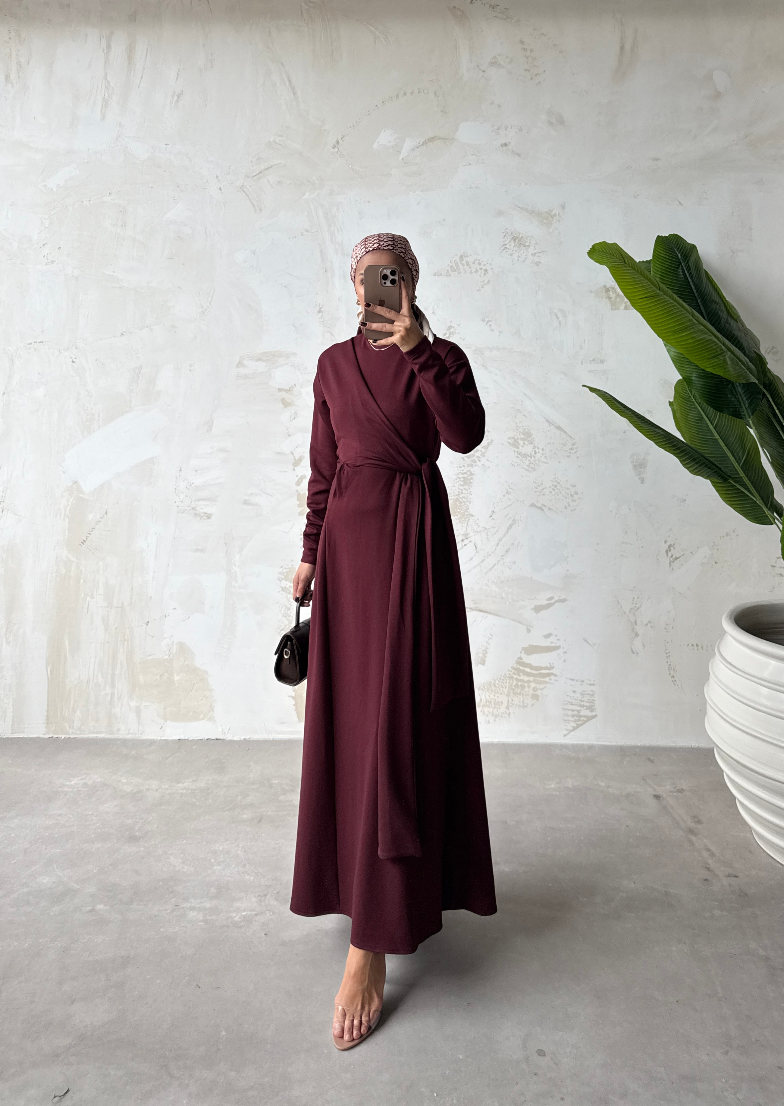 VİERA ELBİSE  - Bordo
