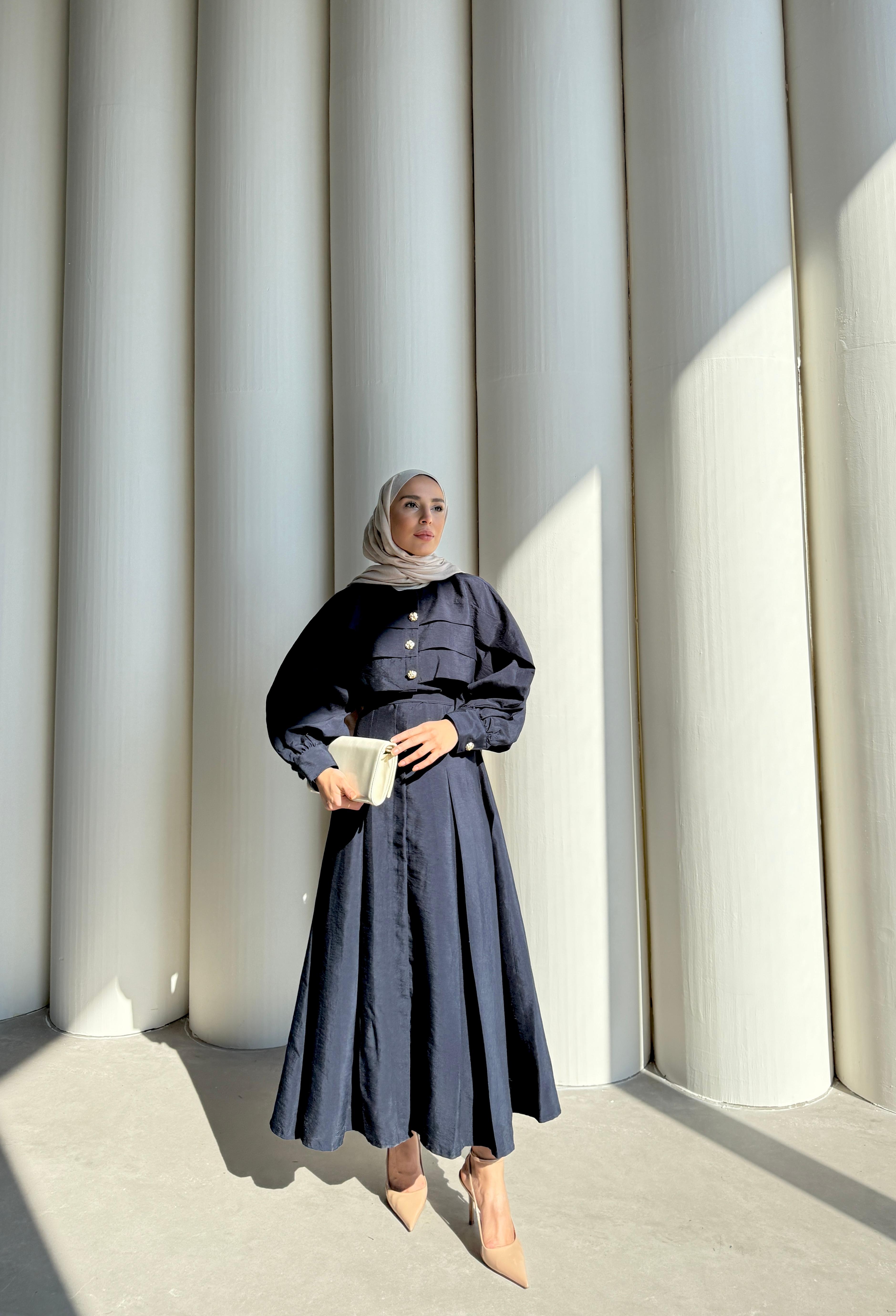 MİLANA ELBİSE - LACIVERT